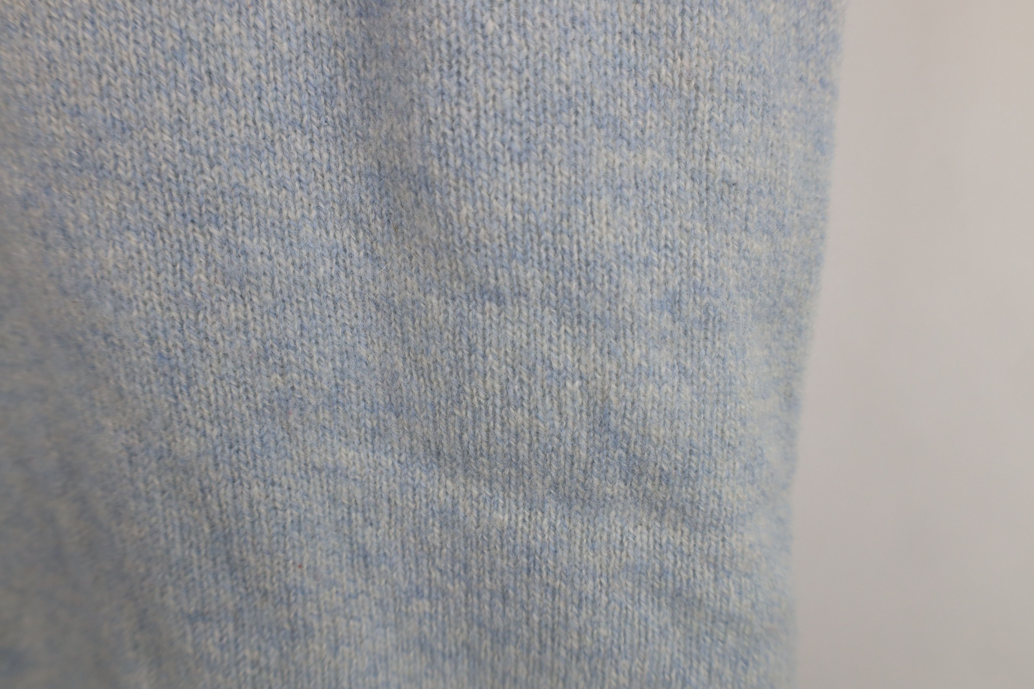 Nautica Vintage 90s Nautica Wool Knit V-Neck Sweater Vest Light Blue Size US L / EU 52-54 / 3 - 5 Thumbnail