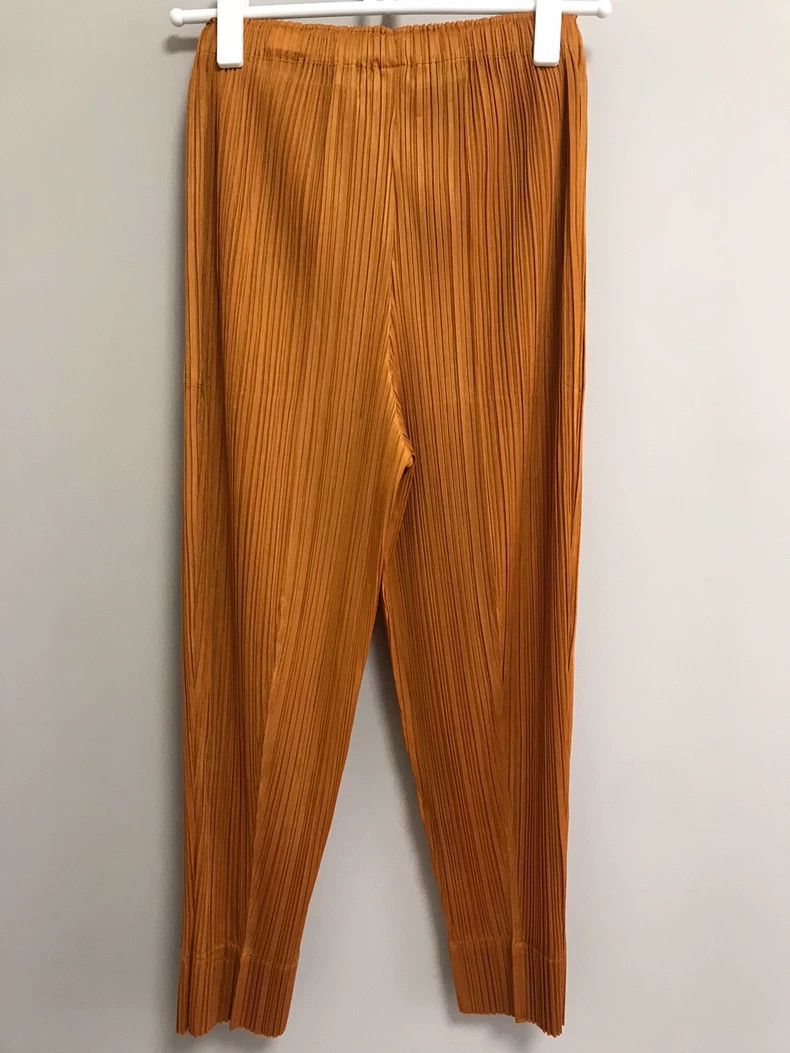 Issey Miyake Issey Miyake Caramel-colored pleated pants Size 25" / US 0 / IT 36 - 2 Thumbnail