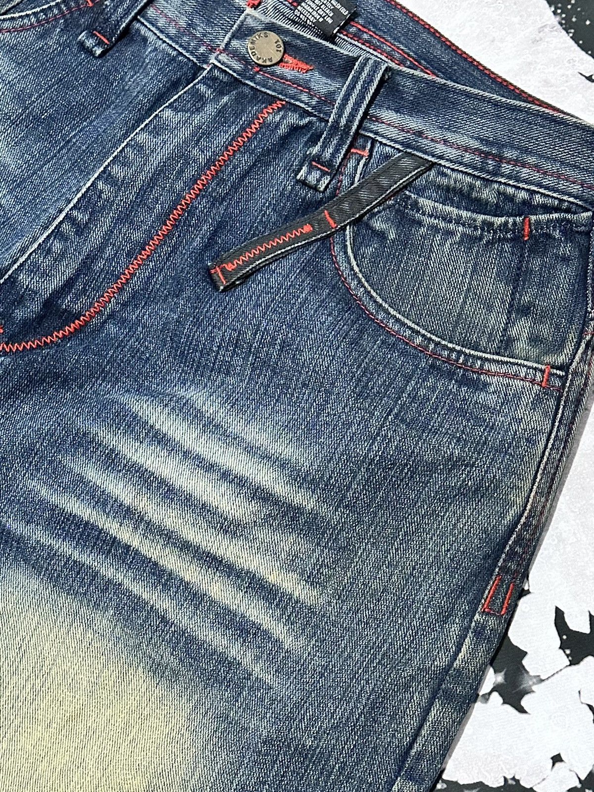 Vintage Akademiks Mens Embroidered Blue Jeans Size US 34 / EU 50 - 8 Thumbnail