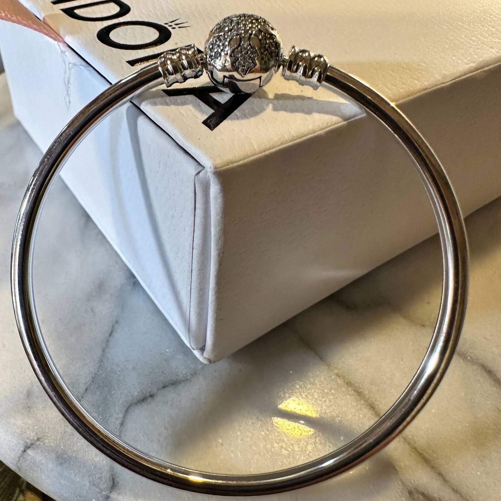 pandora Authentic Pandora Retired Engraved "UNIQUE AS YOU ARE" Snowf Size ONE SIZE - 2 Thumbnail