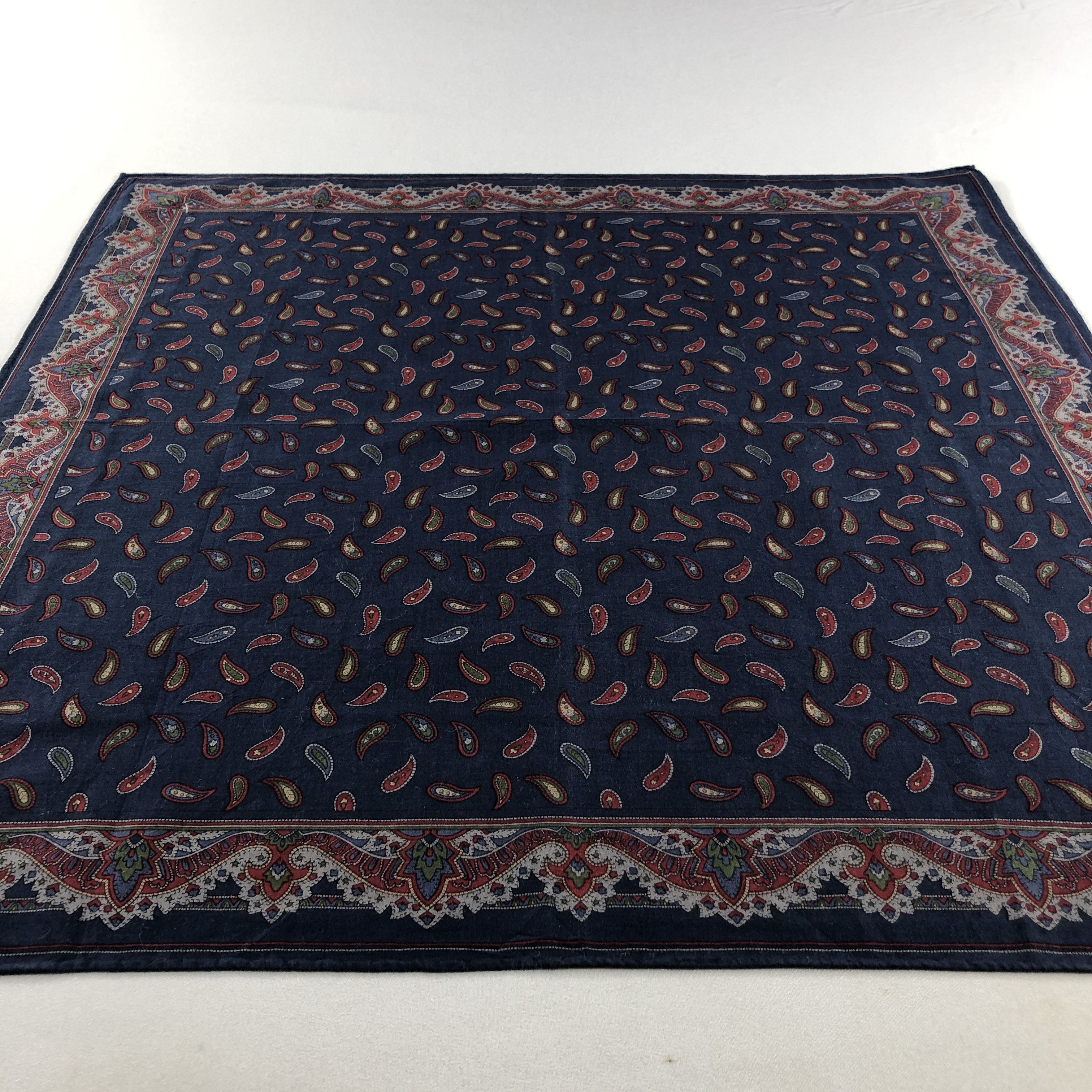 Alfred Dunhill × Vintage Dunhill Handkerchief Neckerchief Bandana H2531 Size ONE SIZE - 5 Thumbnail