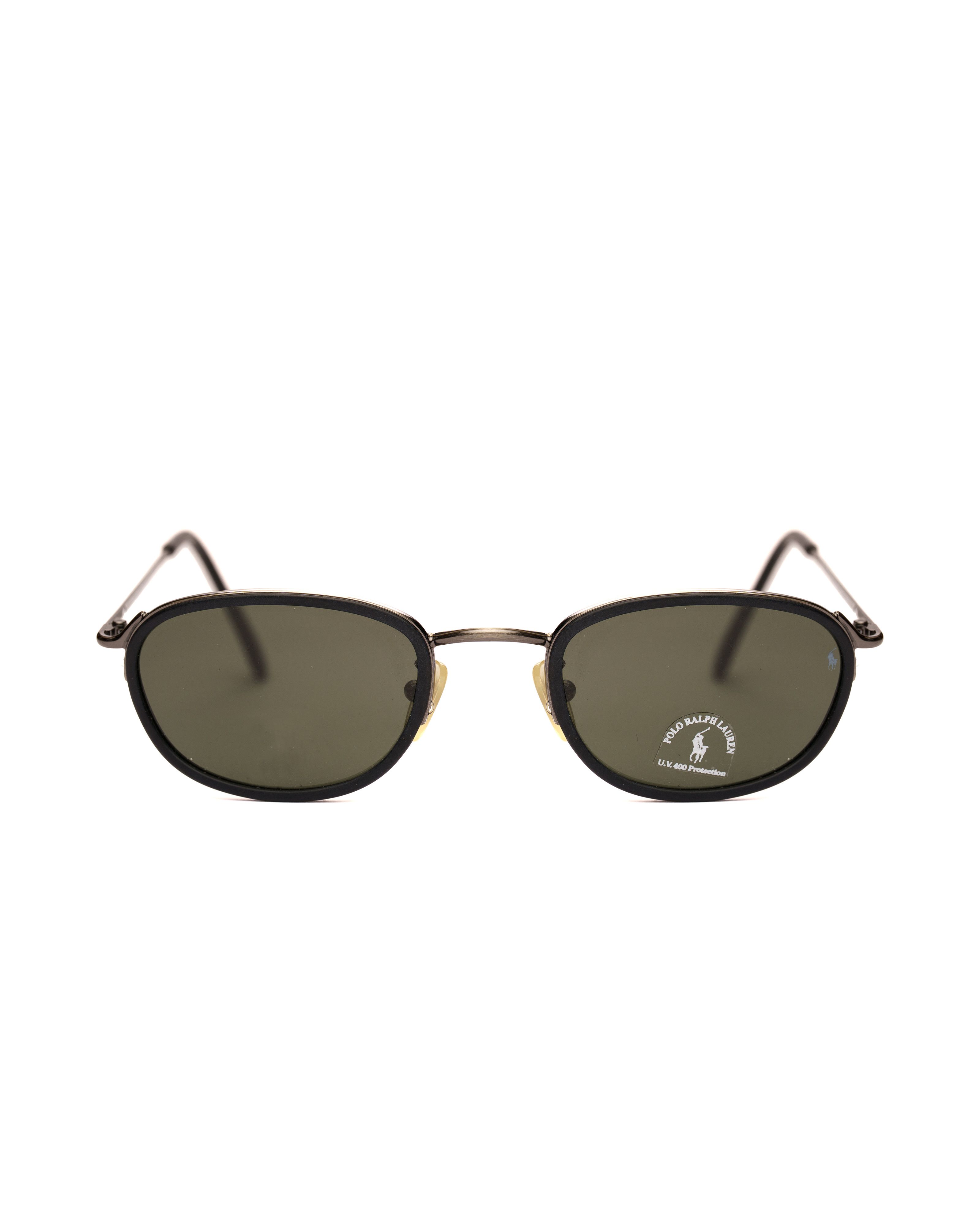 Polo Ralph Lauren Polo Ralph Lauren '90s Black Classic Oval Sunglasses Size ONE SIZE - 1 Thumbnail