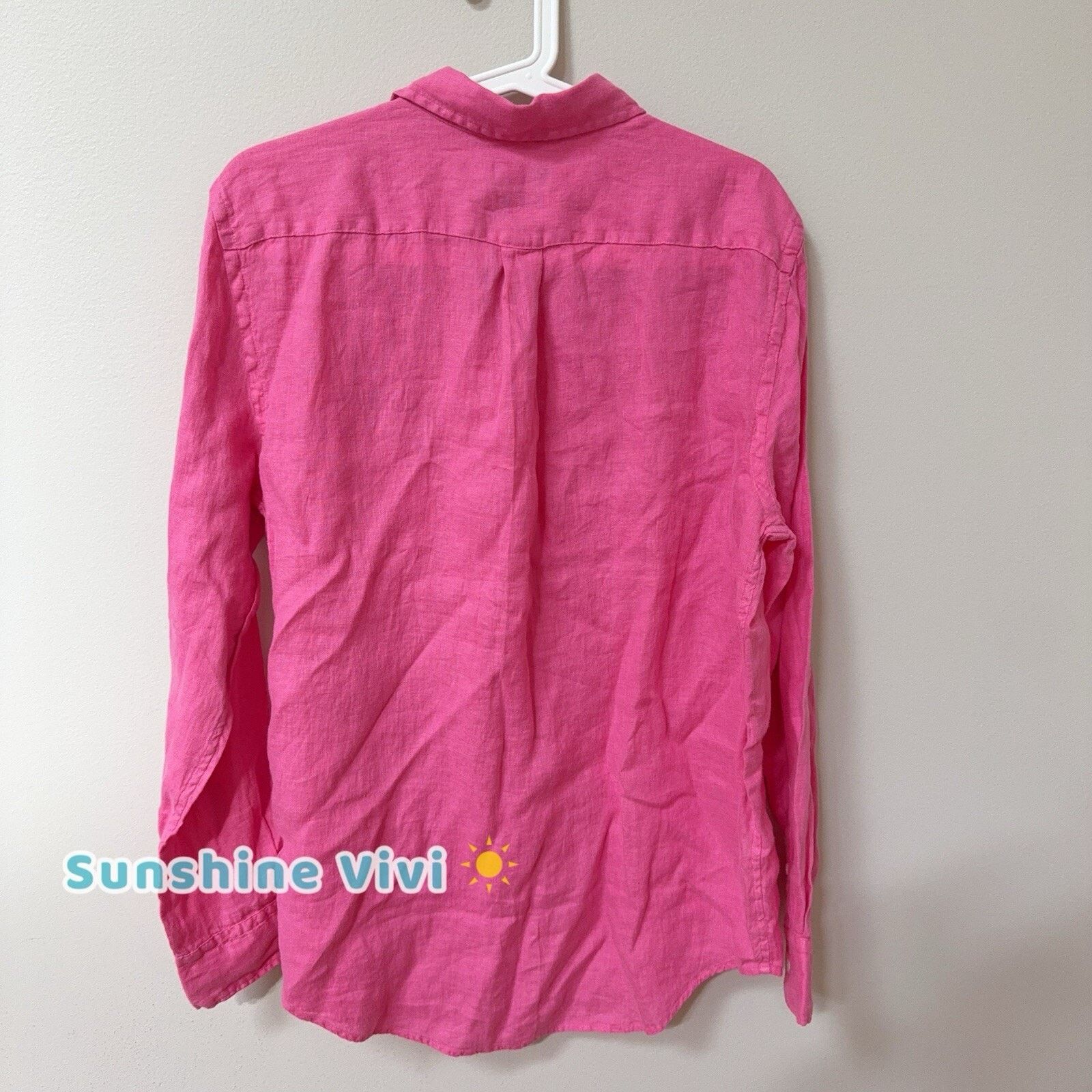 Polo Ralph Lauren NWT Polo Ralph Lauren Relaxed Fit Linen Shirt Hot Fuchsia L Size L / US 10 / IT 46 - 5 Thumbnail