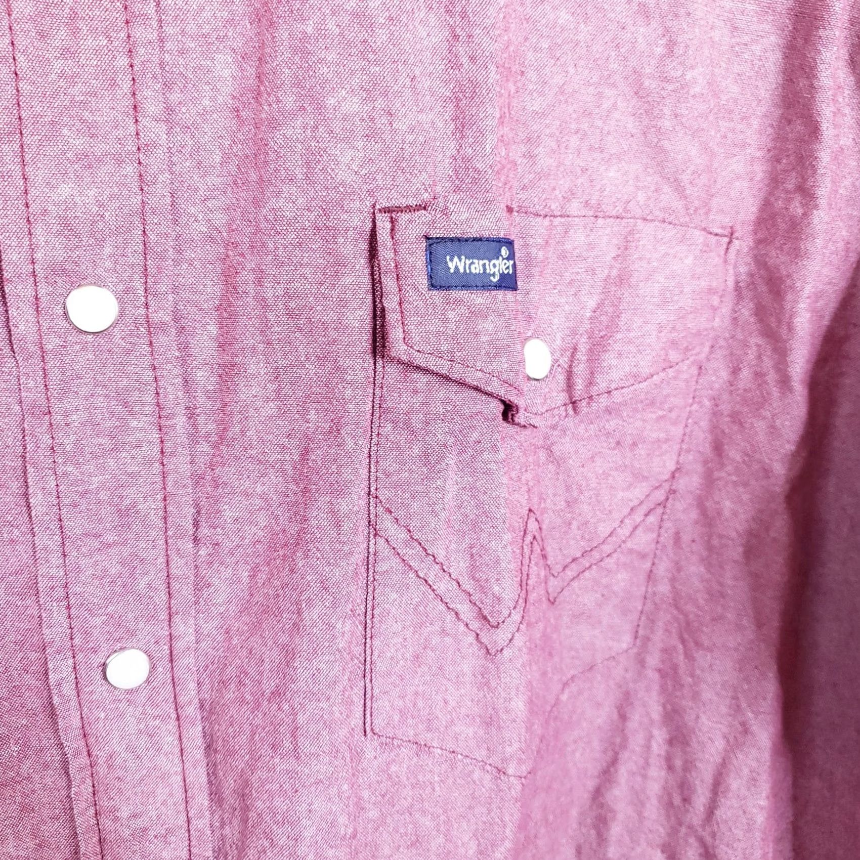 Wrangler Wrangler Western Pearl Snap Shirt Men's XXL 2XL Red Button Up Collared Long Sleeve Casual Workwear Size US XXL / EU 58 / 5 - 6 Thumbnail