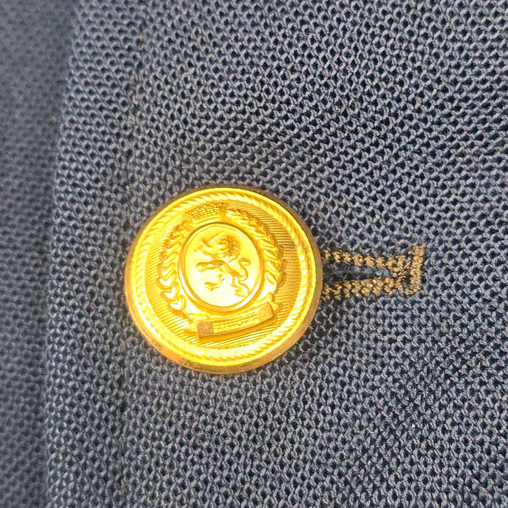 Vintage VINTAGE Abercrombie and Fitch Jacket Blazer Men 41 Long Navy Blue Union Made Wool 100% Retro 1970s Mens Size 42R - 5 Thumbnail