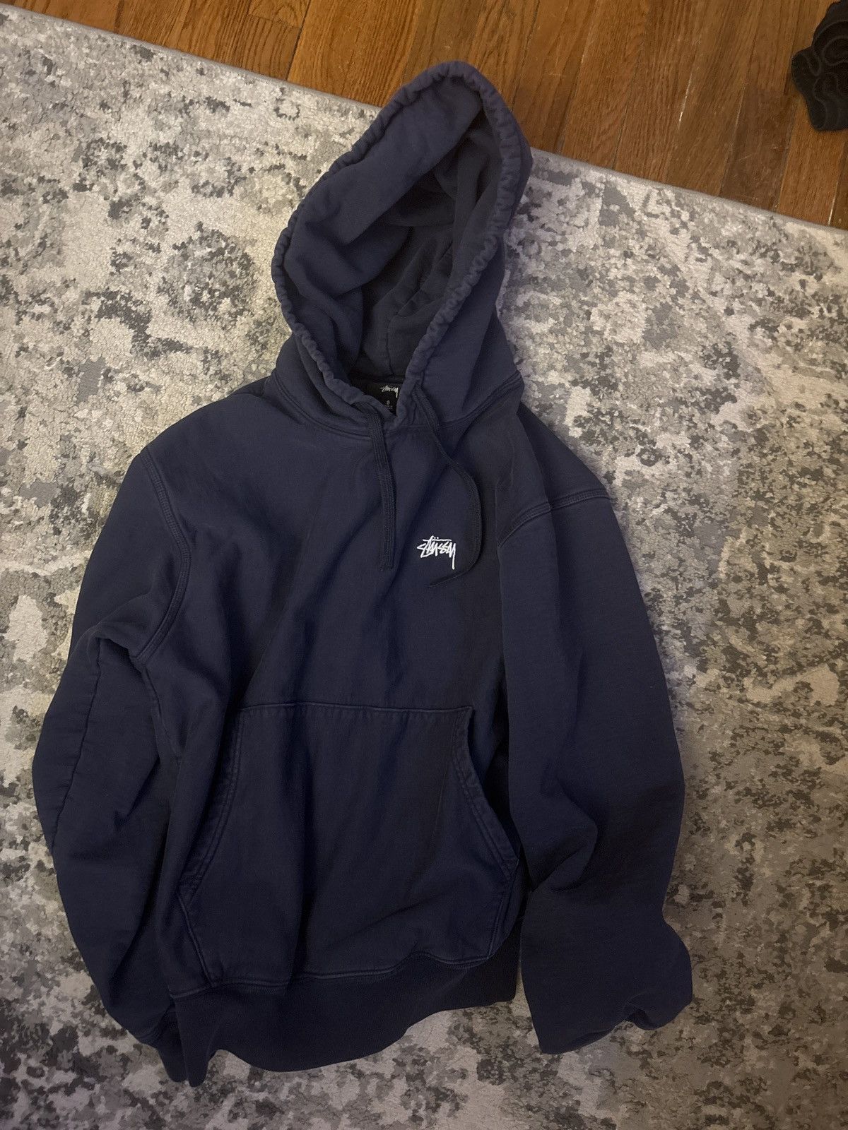 Stussy Navy Blue Stussy Sweatshirt (Small) Size US S / EU 44-46 / 1 - 2 Thumbnail