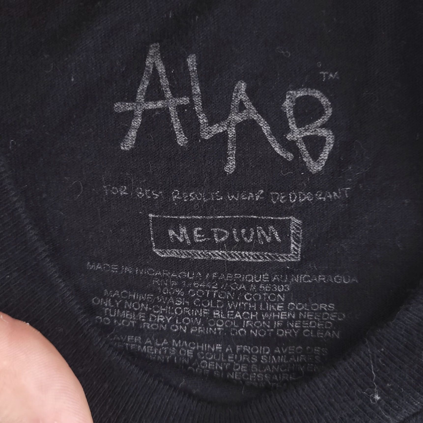 Vintage Alab Shirt Mens Medium Black Short Sleeve Crewneck Graphic Tee Brain Size US M / EU 48-50 / 2 - 6 Thumbnail