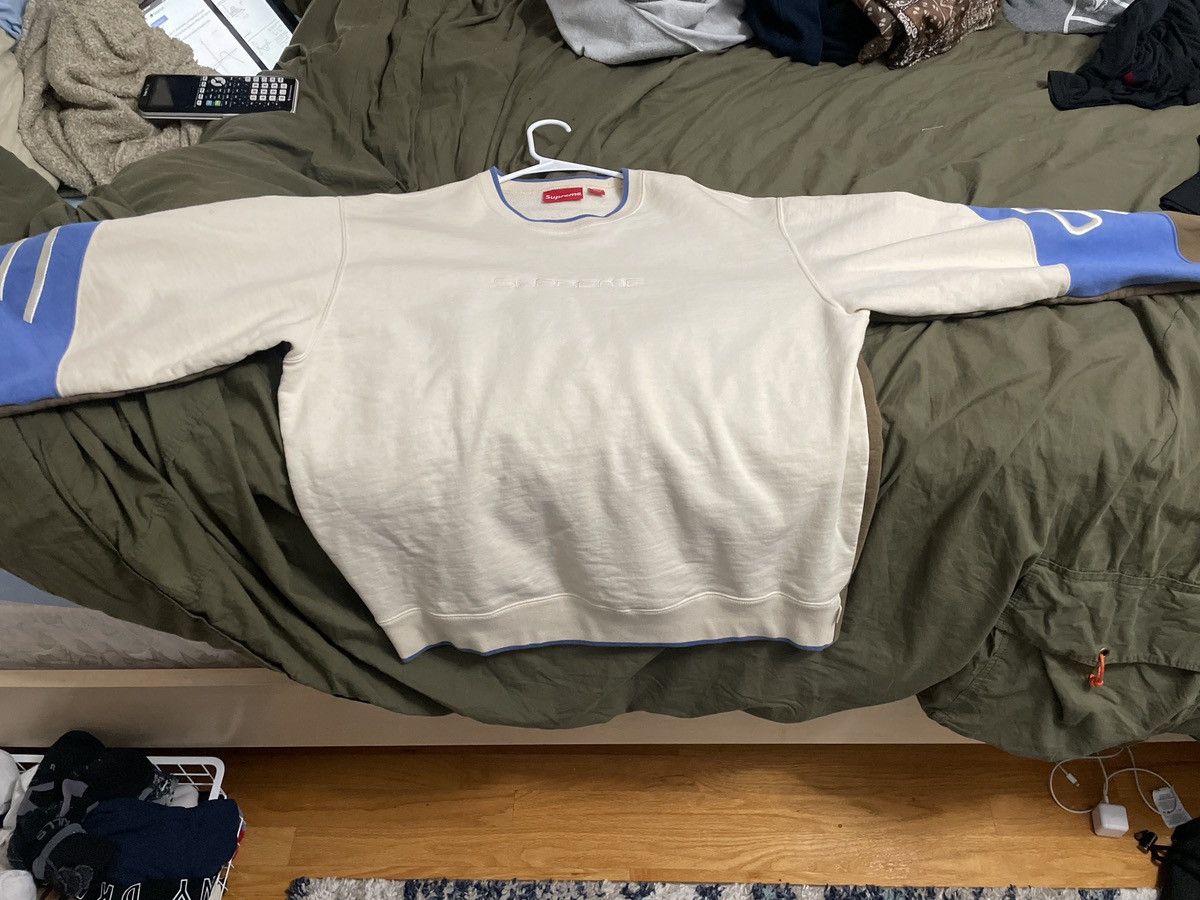 image of Supreme Crewneck in Beige, Men's (Size Medium)