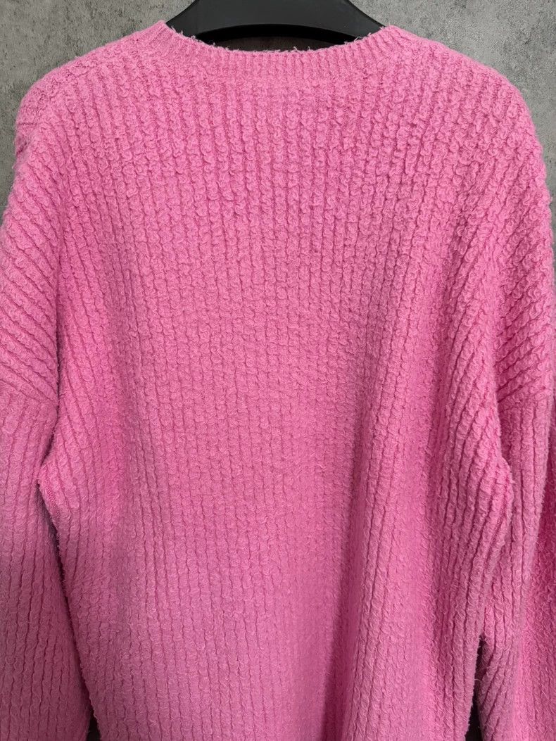 Balenciaga Balenciaga Embroidered Logo Pink Knit Sweater Size S / US 4 / IT 40 - 6 Thumbnail