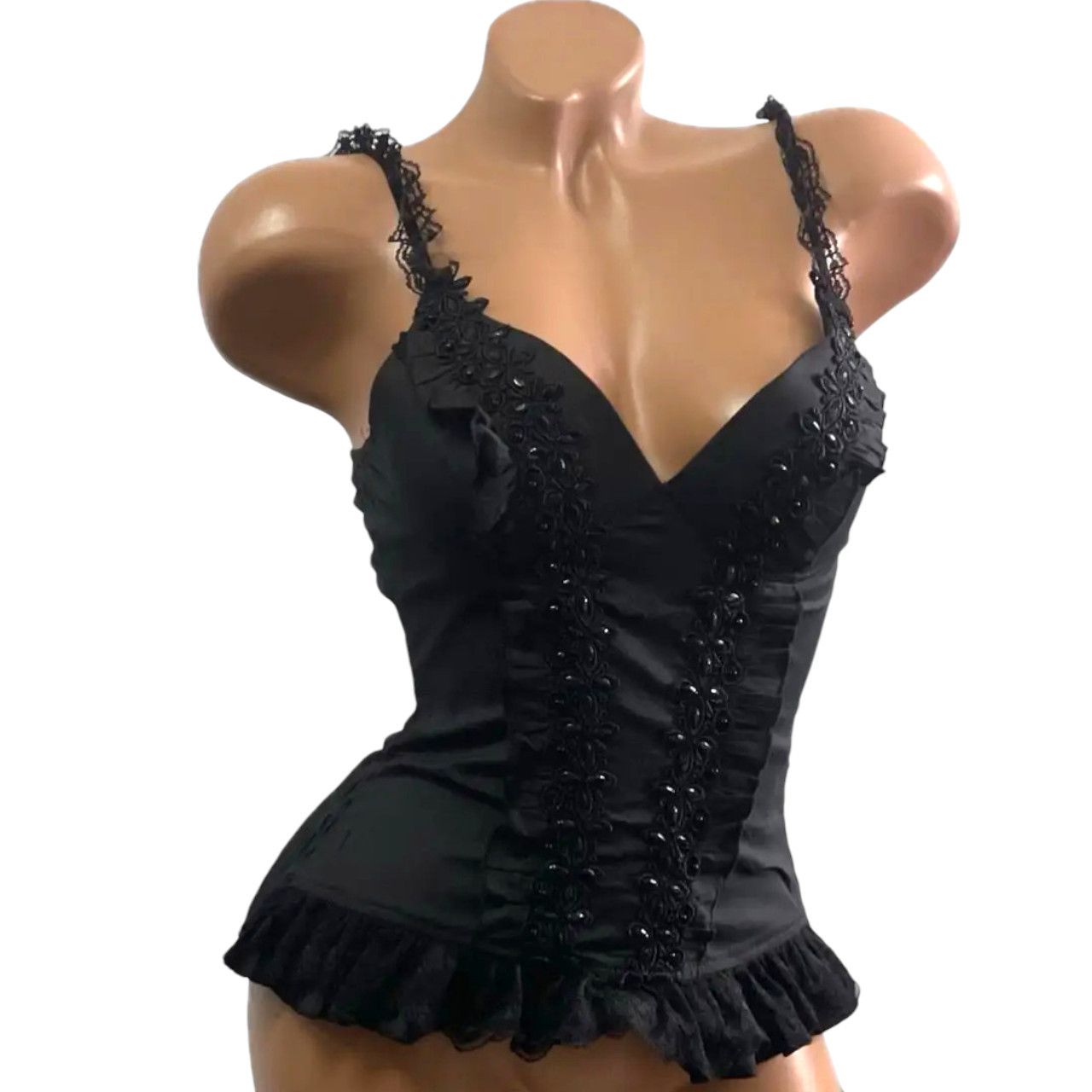 Japanese Brand Ruffled camisole sz S Corset Bustier Size S / US 4 / IT 40 - 3 Thumbnail