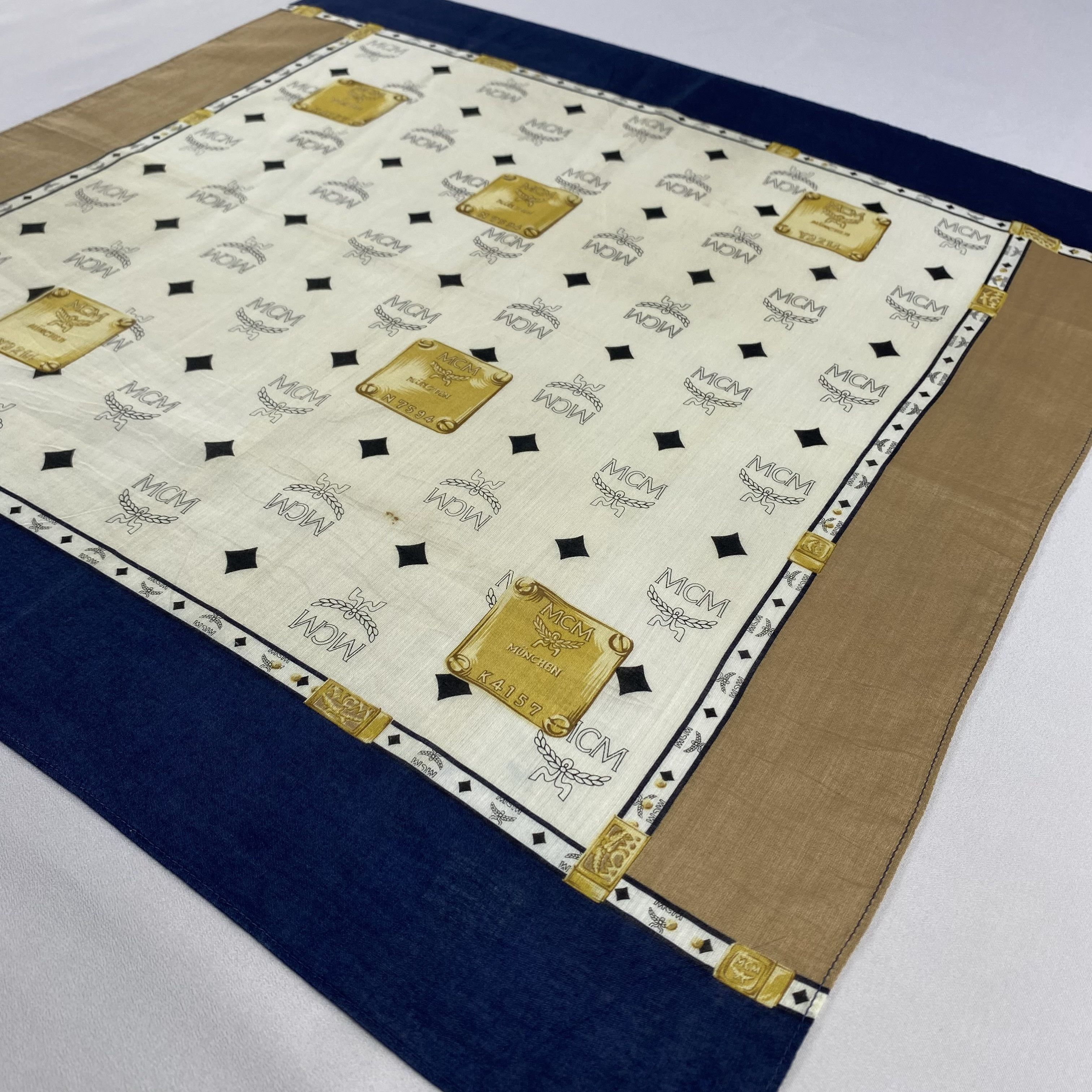 MCM × Vintage MCM Neckerchief / Bandana / Handkerchief-P1436 Size ONE SIZE - 2 Thumbnail