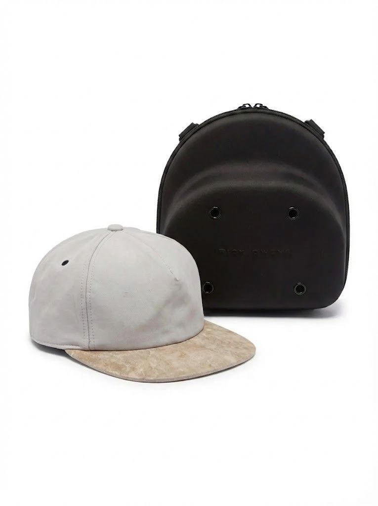 Rick Owens Drkshdw Pearl Hat Blistered Leather Brim Size ONE SIZE - 1 Thumbnail