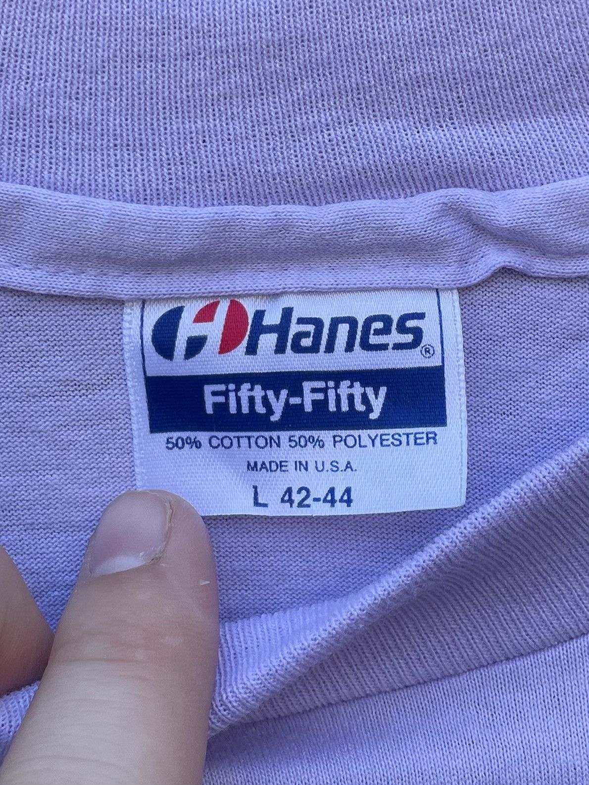 Hanes 1991 Hanes Clarence Demar Annual Marathon S/S T Shirt Size US L / EU 52-54 / 3 - 2 Thumbnail