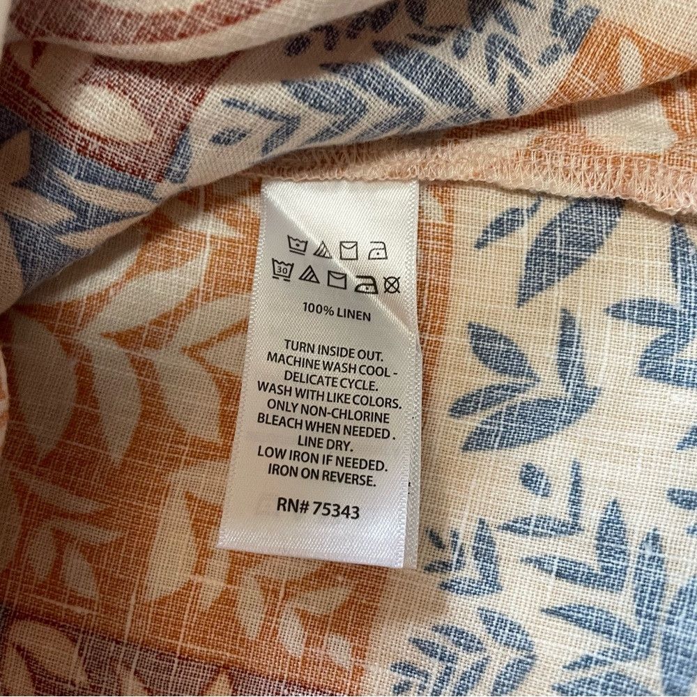Other NWT New Sigrid Olsen Linen Patchwork Short Sleeve Top Size Size XXL / US 16-18 / IT 52-54 - 9 Thumbnail