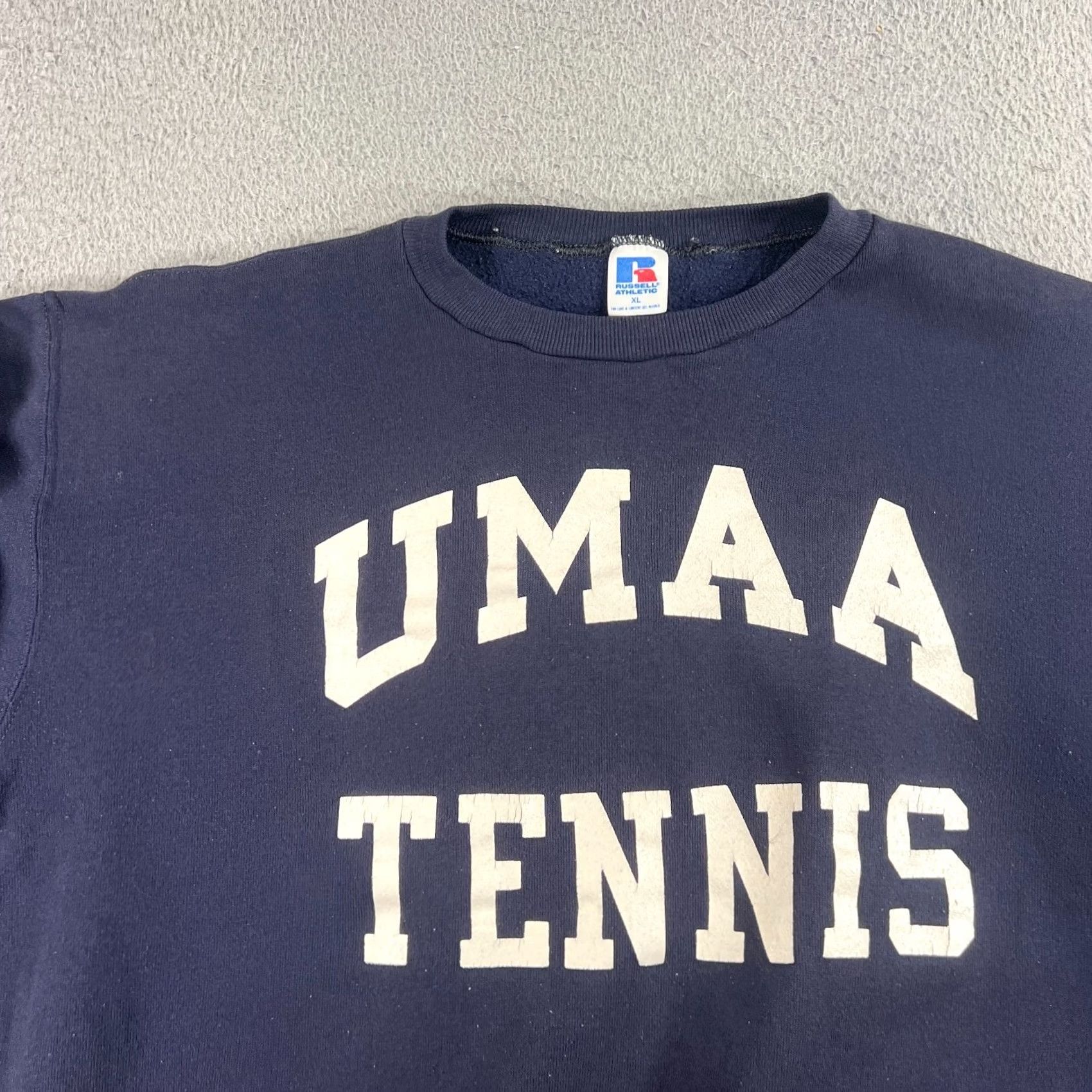 Russell Athletic VINTAGE Russell Athletic Shirt Mens XL Blue Ole Miss UMAA Rebels Sweatshirt Tennis Size US XL / EU 56 / 4 - 2 Thumbnail