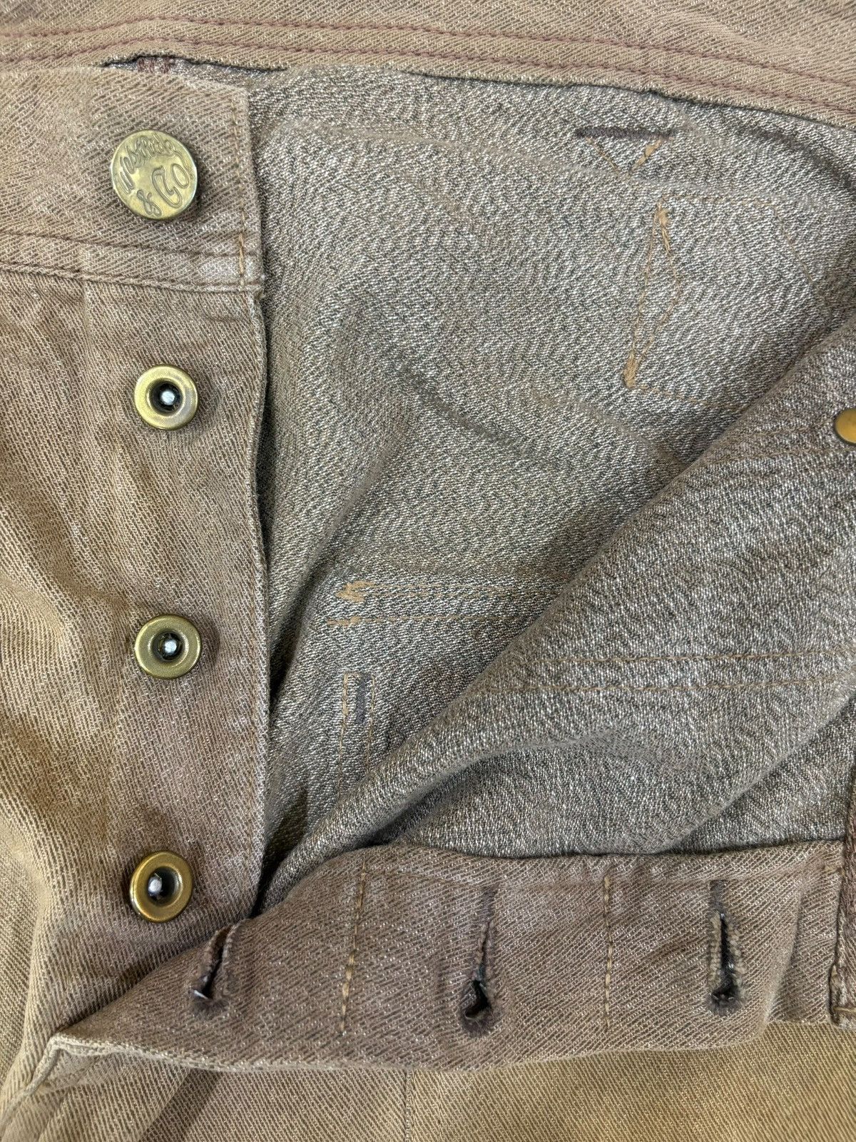 Japanese Brand Vintage Japanese Brand Buckle Back Carpenter Baggy Jeans Size US 34 / EU 50 - 3 Thumbnail