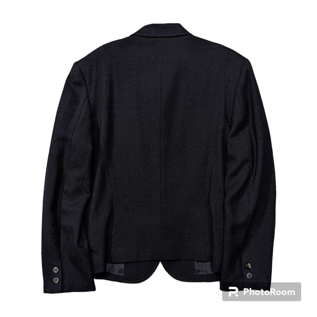 Comme des Garcons × Rei Kawakubo × Vintage 🔥Vintage AD1990 CdG TRICOT Wool Nice Design Blazer Size 36R - 2 Thumbnail