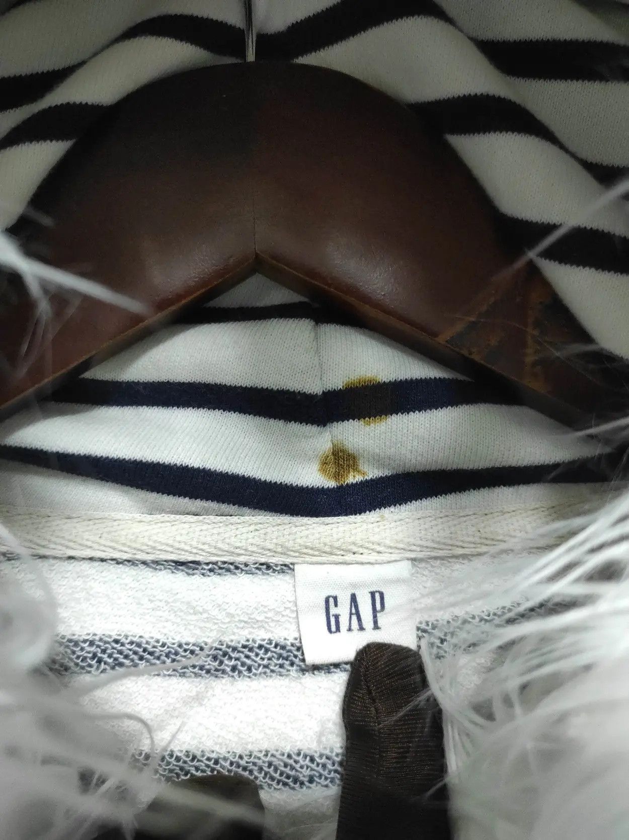 Gap Gap Stripe fur hoodie ifsix LGB style Size US XXS / EU 40 - 9 Thumbnail