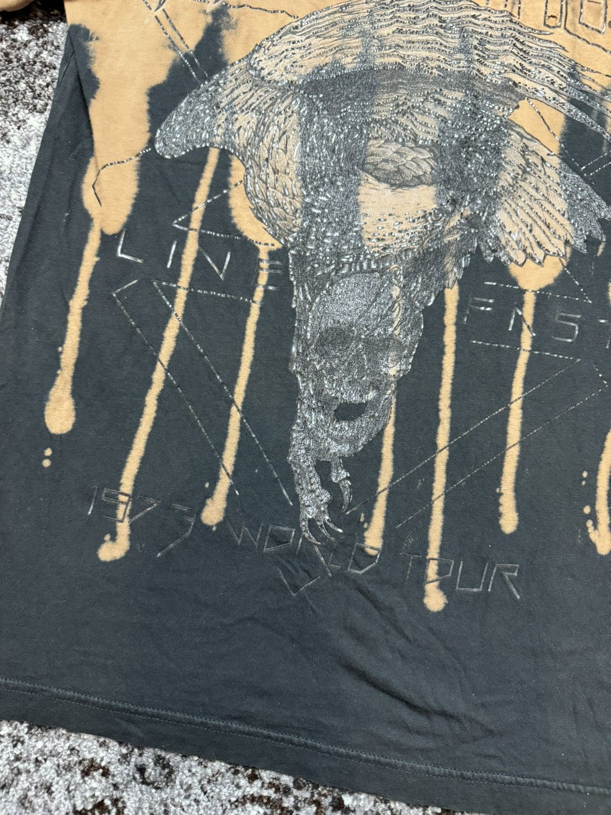 Affliction × Vintage Vintage Y2K Affliction Wing Live Fast Style Faded T-Shirt Size US S / EU 44-46 / 1 - 4 Thumbnail