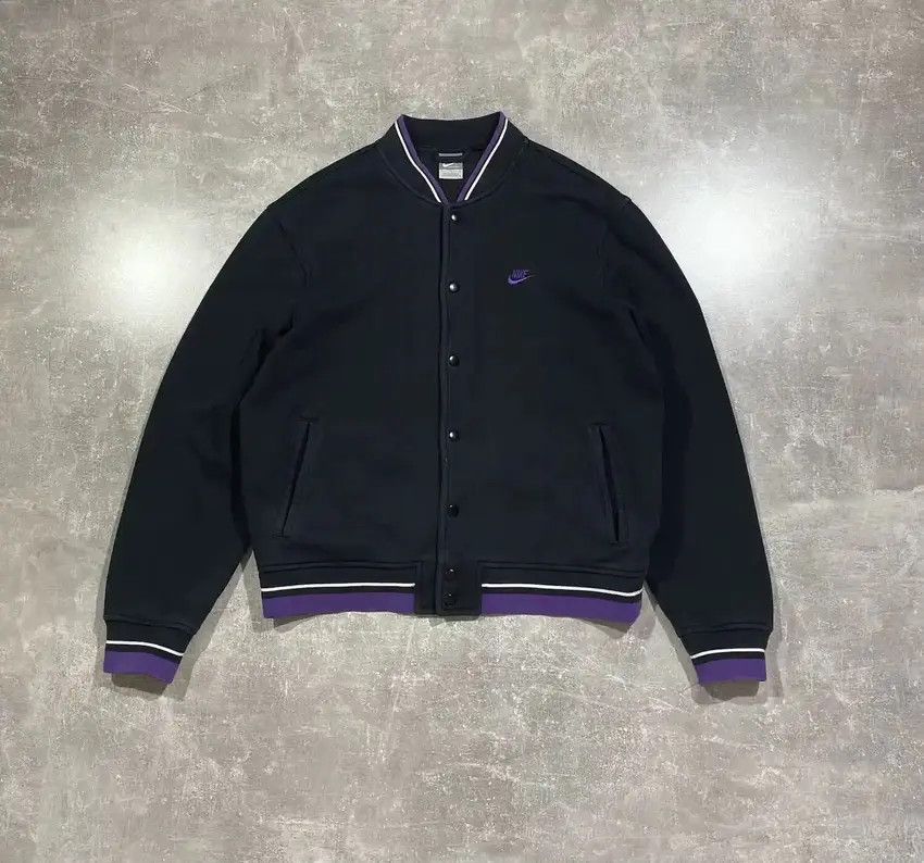 Nike × Vintage Vintage Y2K Nike Swoosh Bomber Sweatshirt Size US M / EU 48-50 / 2 - 2 Thumbnail