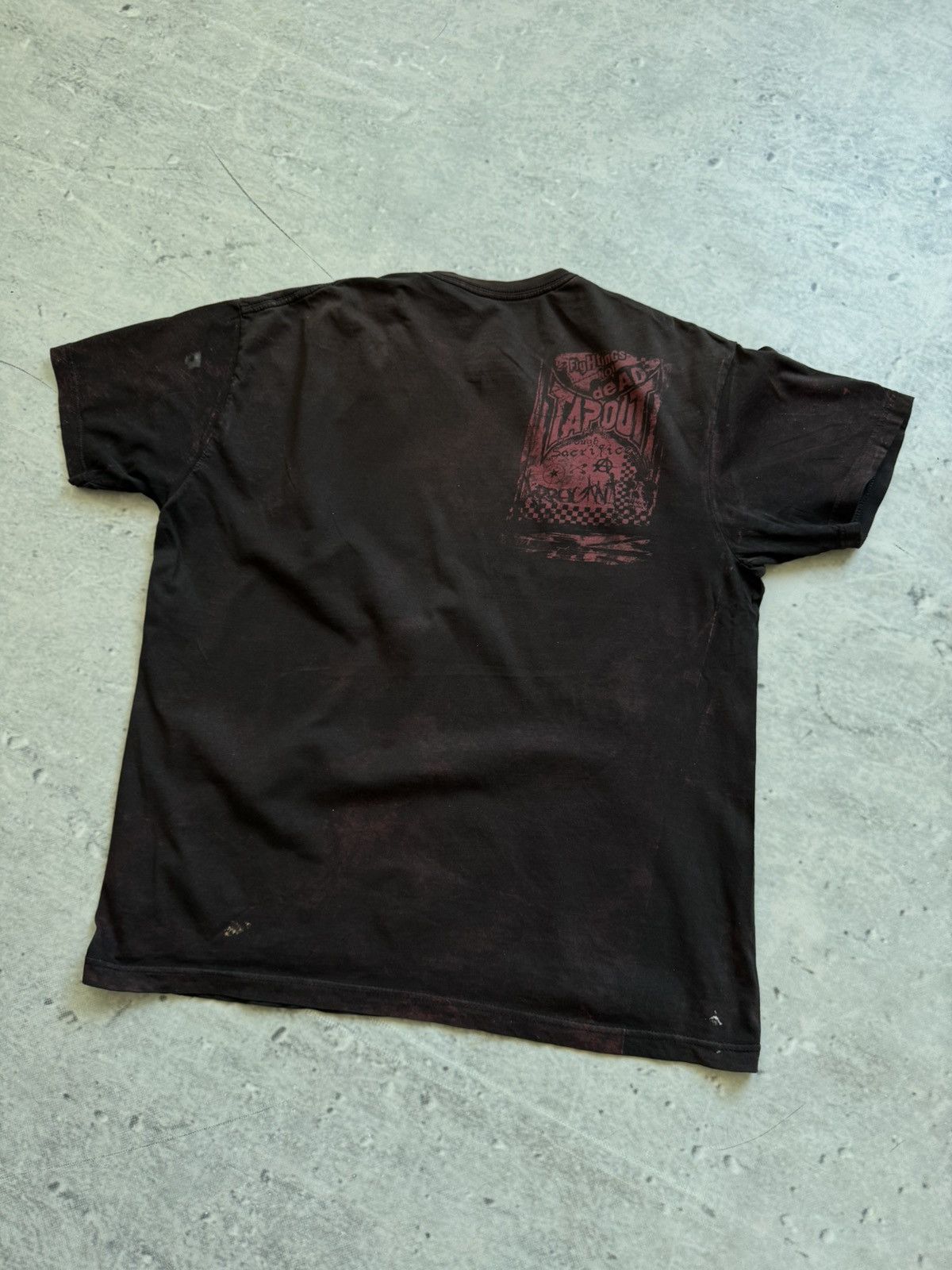 Tapout × Vintage Tapout blood big logo tee awesome Avant Garde style Size US L / EU 52-54 / 3 - 3 Thumbnail