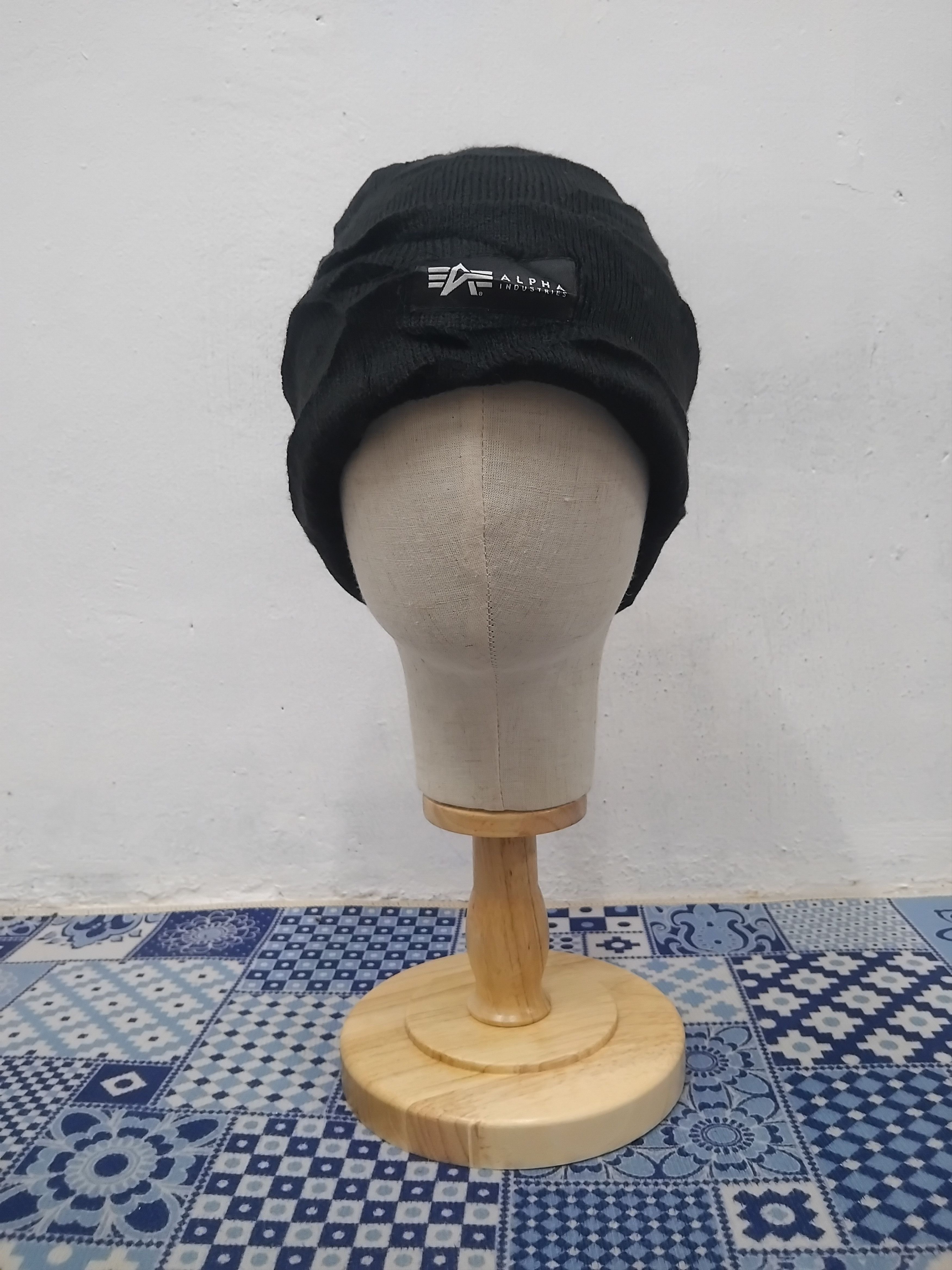 Alpha Industries 💥Alpha industries black Beanie Size ONE SIZE - 2 Thumbnail