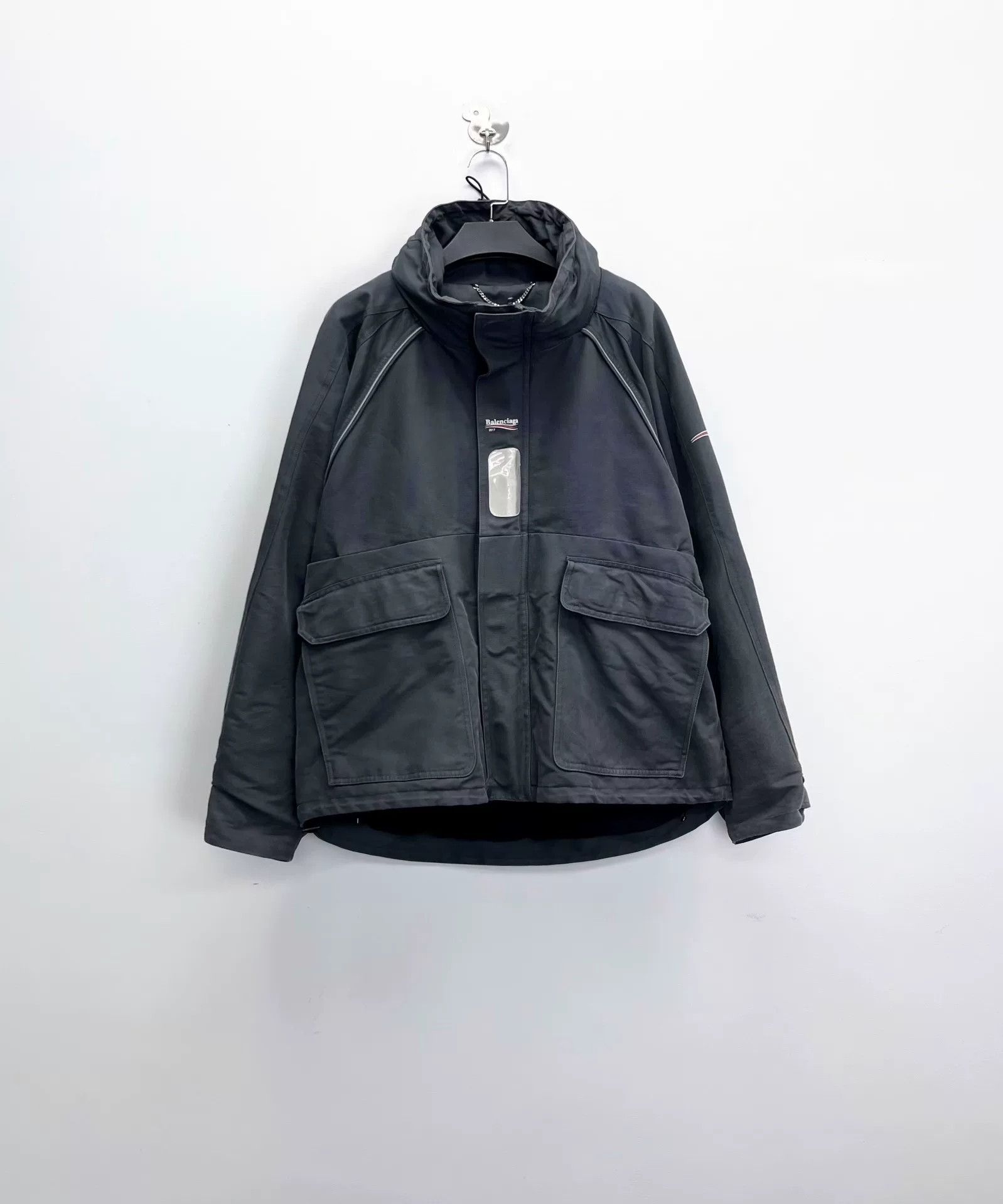 Balenciaga Balenciaga Coke Embroidered Parka Coat Size US S / EU 44-46 / 1 - 1 Thumbnail