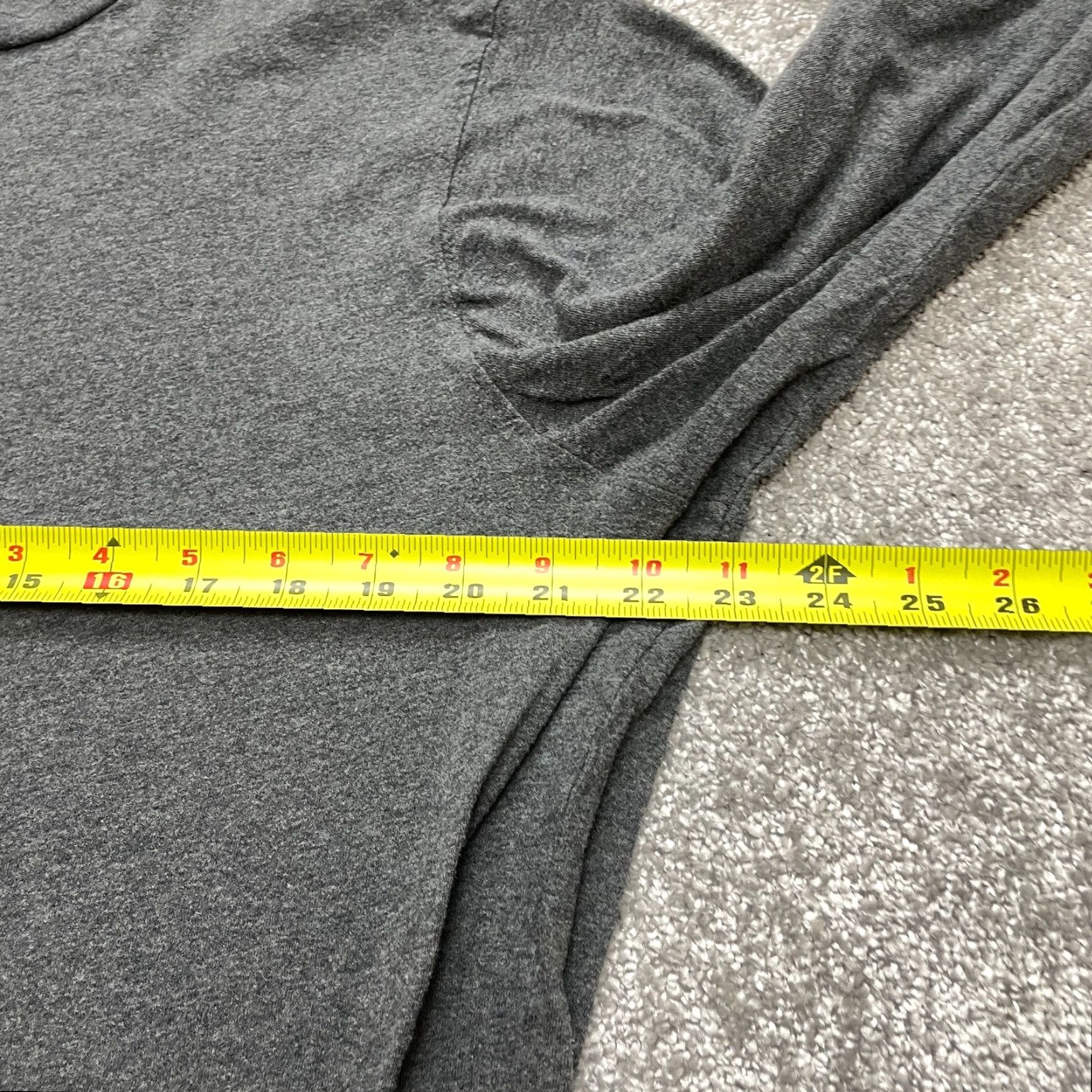 George George Shirt Mens XLT Tall Gray Long Sleeve Cotton Crew Basic Solid Adult Size US XL / EU 56 / 4 - 5 Thumbnail