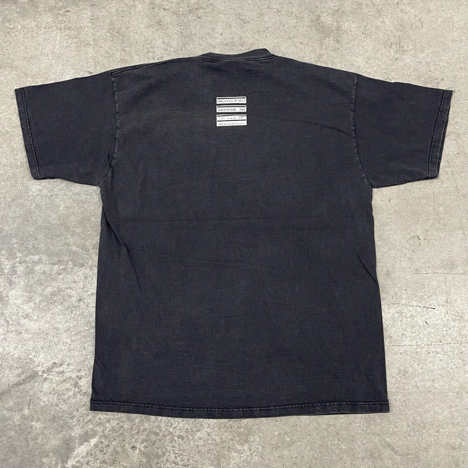 Band Tees × Giant × Vintage Vintage 90s Gravity Kills Tour Band Tee Faded Black T Shirt Size US XL / EU 56 / 4 - 3 Thumbnail