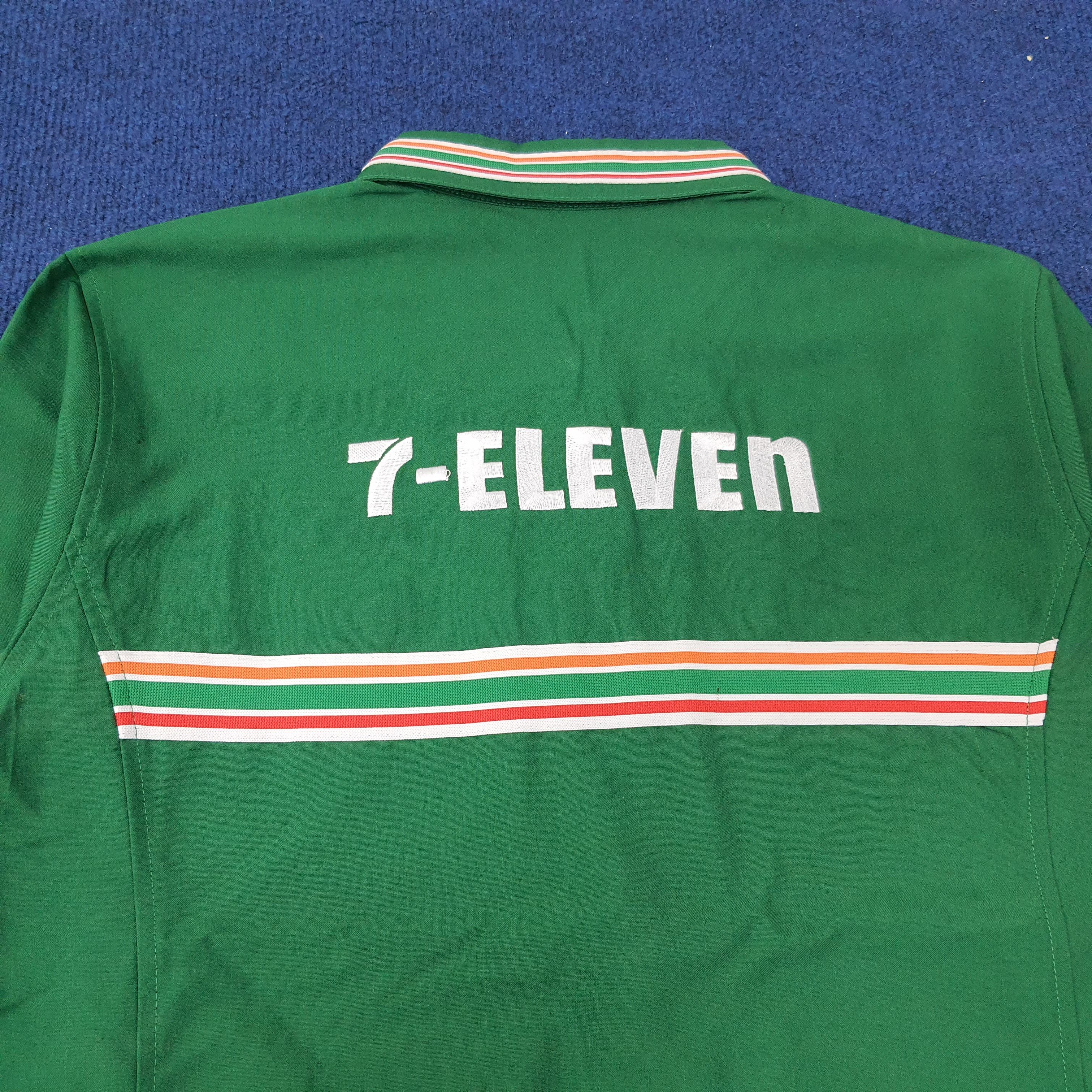 Japanese Brand × Vintage Vintage 7 Eleven Japan Workwear Staff Uniform Jacket C219N23 Size US M / EU 48-50 / 2 - 2 Thumbnail