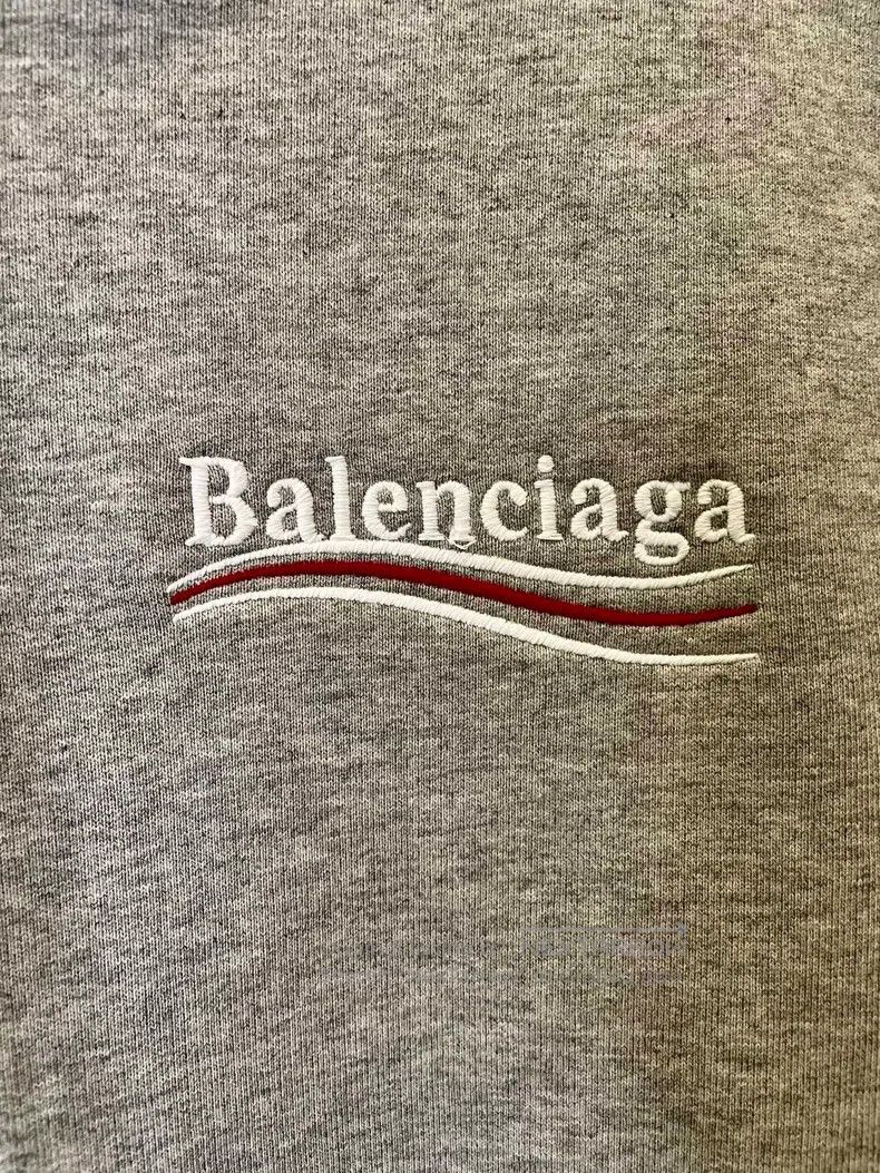 Balenciaga Balenciaga White Coke Embroidery Hooded Gray Sweatshirt Size US XS / EU 42 / 0 - 2 Thumbnail