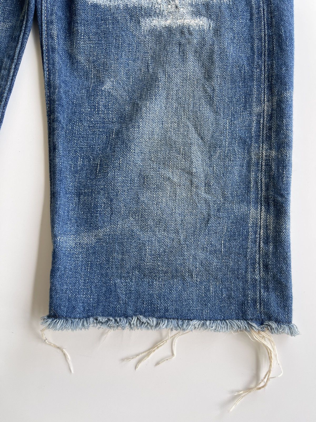 Remi Relief Distressed Short Selvedge Denim Size US 30 / EU 46 - 10 Thumbnail
