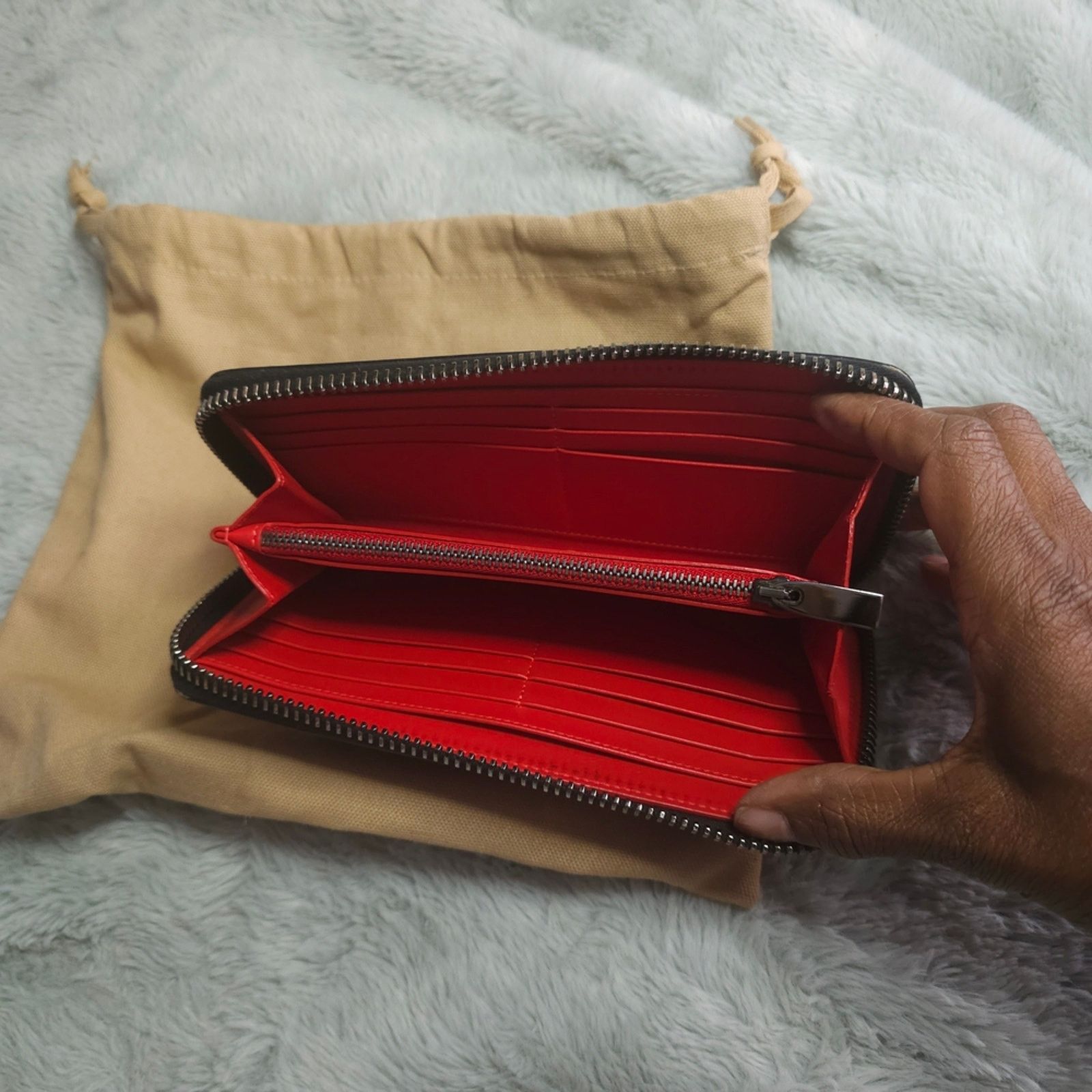 Christian Louboutin *Authentic*Christian Louboutin Panettone Calf Leather Wallet Size ONE SIZE - 6 Thumbnail