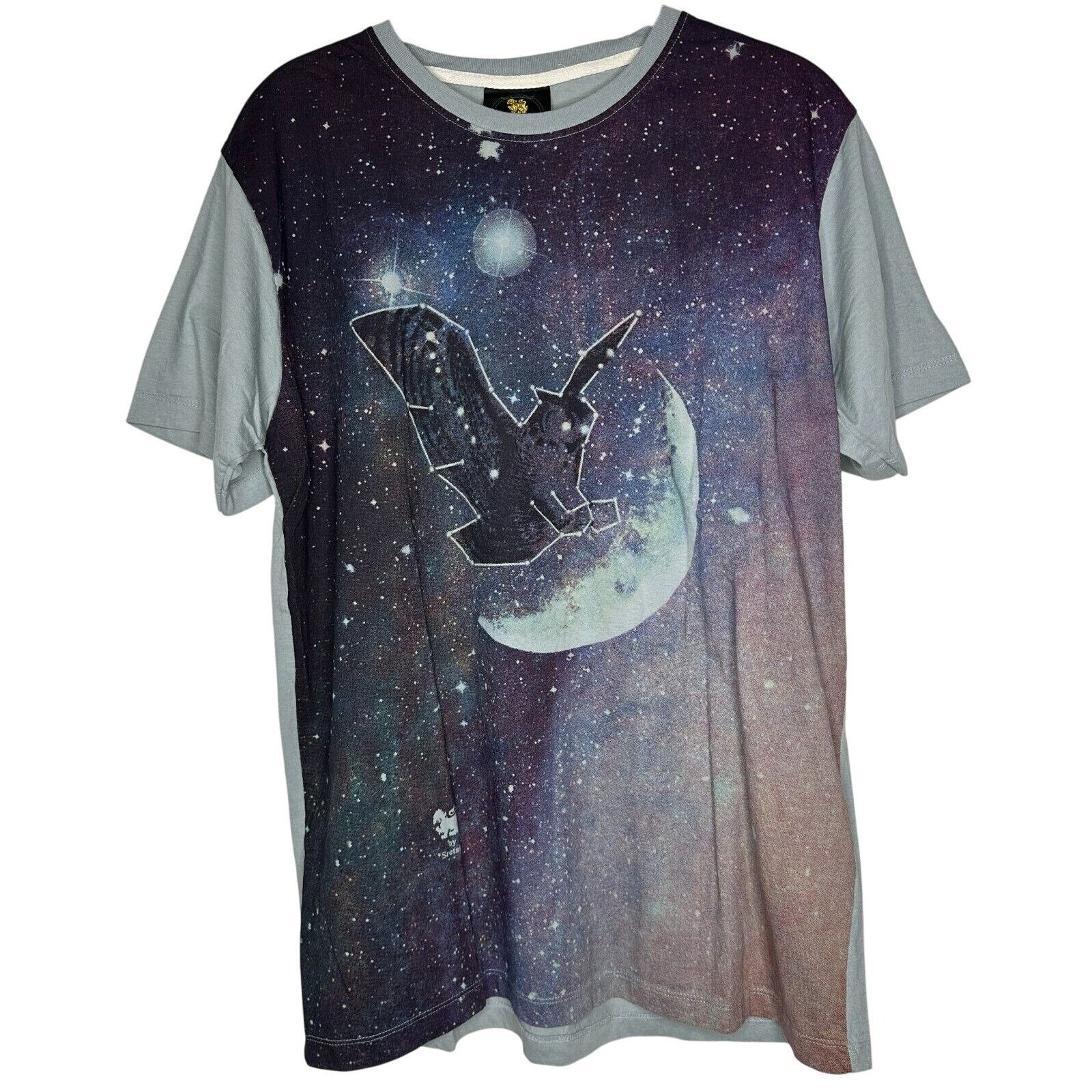 Other Singha Gray Multi Owl Moon Tee Stars Rainbow Ltd Edition L Size L / US 10 / IT 46 - 1 Thumbnail