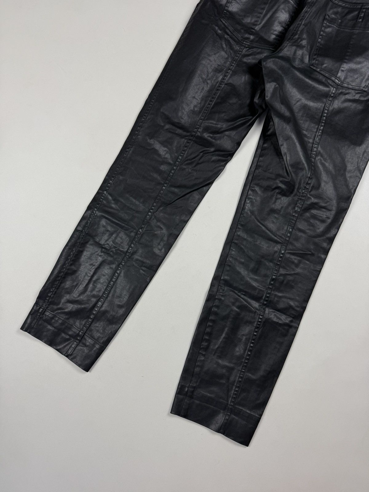Annette Gortz Annette Gortz Avant-Garde Coated Resin Cotton Pants Trousers Size 30" / US 8 / IT 44 - 20 Thumbnail