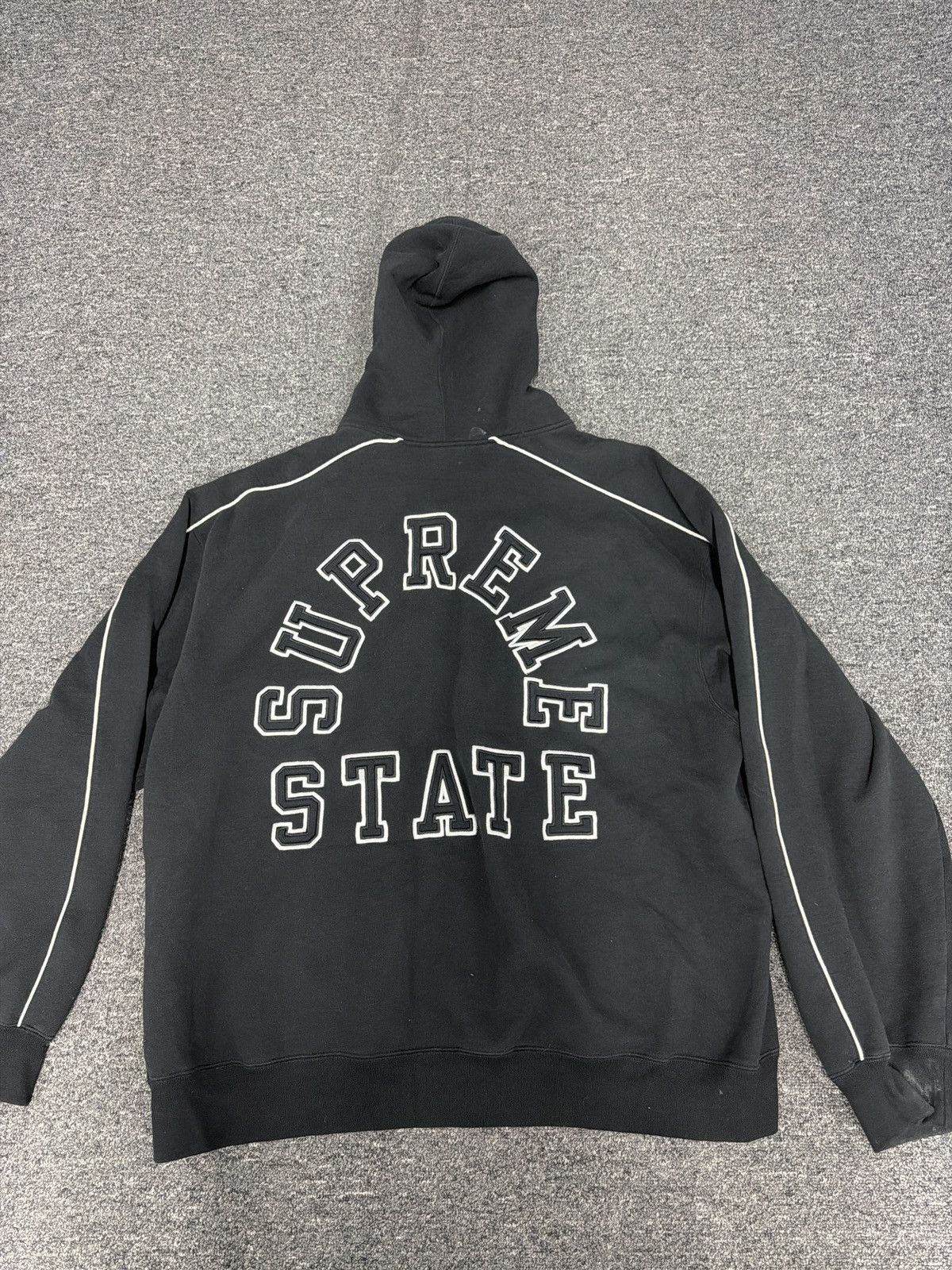 Supreme Supreme State Zip Up Hooded Sweatshirt Size US XXL / EU 58 / 5 - 8 Thumbnail