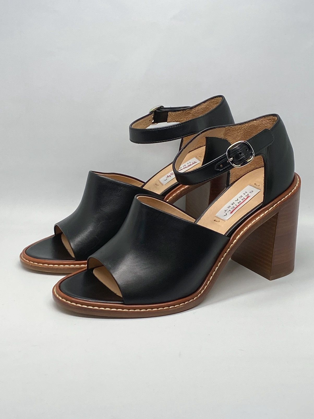 Gabriela Hearst Gabriela Hearst Beau Leather Ankle-Strap Sandals size 41 Size US 11 / IT 41 - 4 Thumbnail