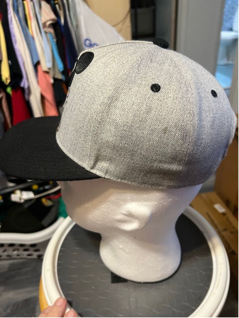 Disney Unisex Disney Mickey Mouse Grey Black Snapback Hat One Size Size ONE SIZE - 2 Thumbnail