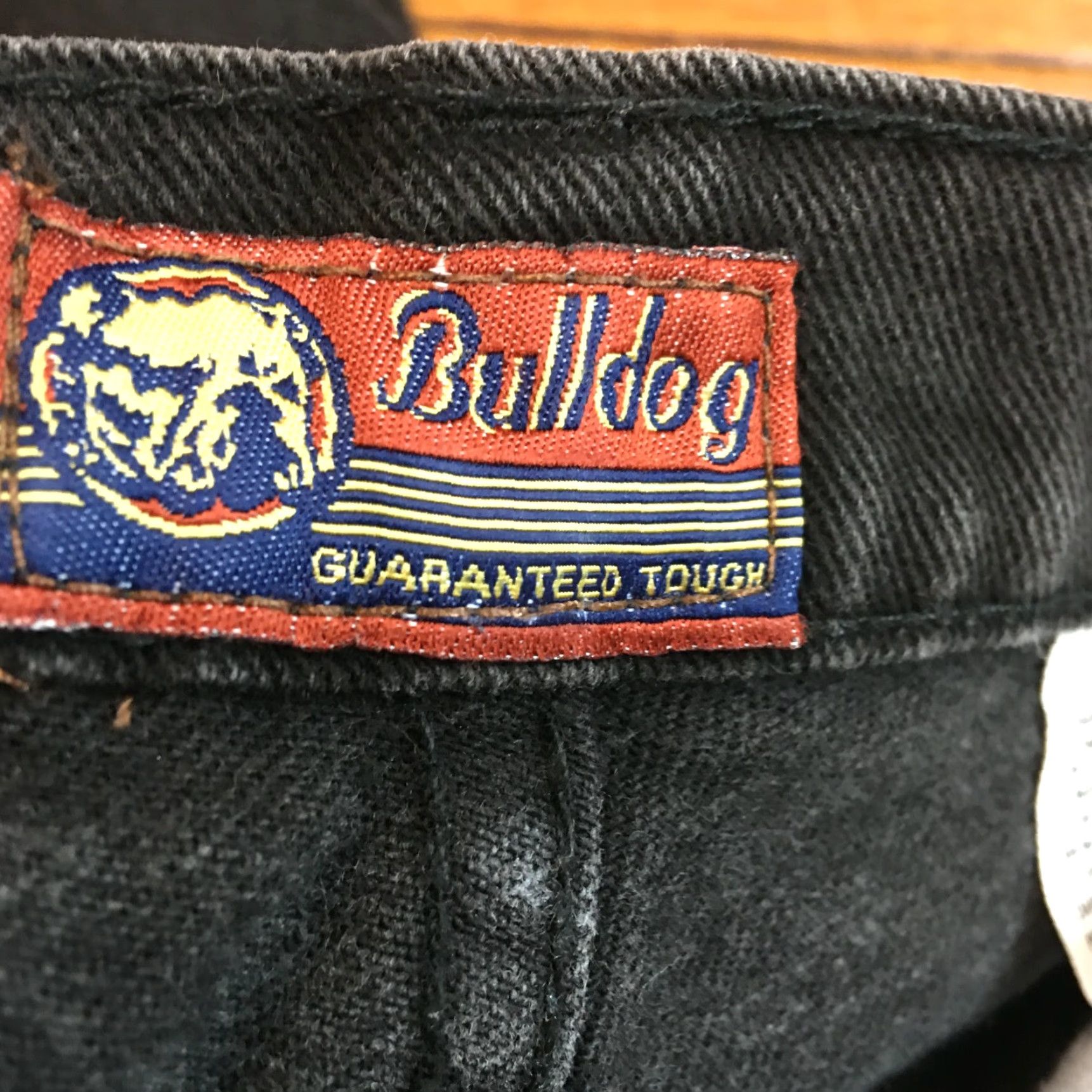 Denime VINTAGE Bulldog Women's Dark Wash Denim Jeans Size 7/8 Straight High Rise Blue 5-Pocket Casual Regular Fit Size 28" / US 6 / IT 42 - 4 Thumbnail
