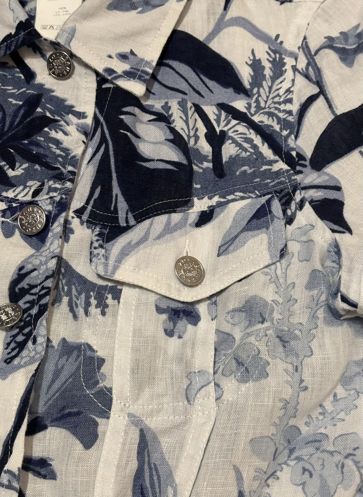 Kenzo Kenzo Jeans vintage shirt 100% Linen size 38 Size XS / US 0-2 / IT 36-38 - 8 Thumbnail