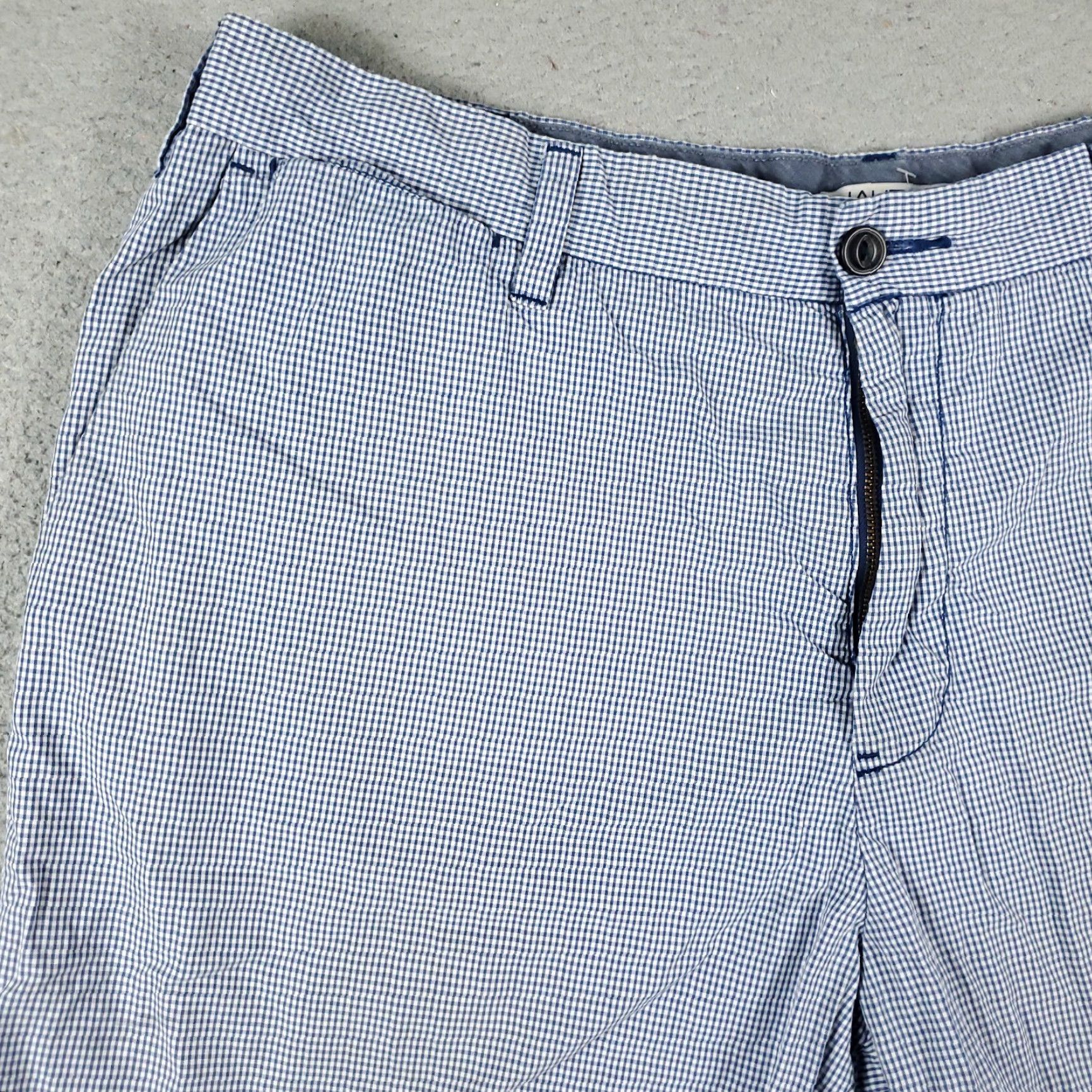 Nautica VINTAGE Nautica Shorts Men Size 38 Casual Chino Flat Front Check Blue Cotton Size US 38 / EU 54 - 2 Thumbnail