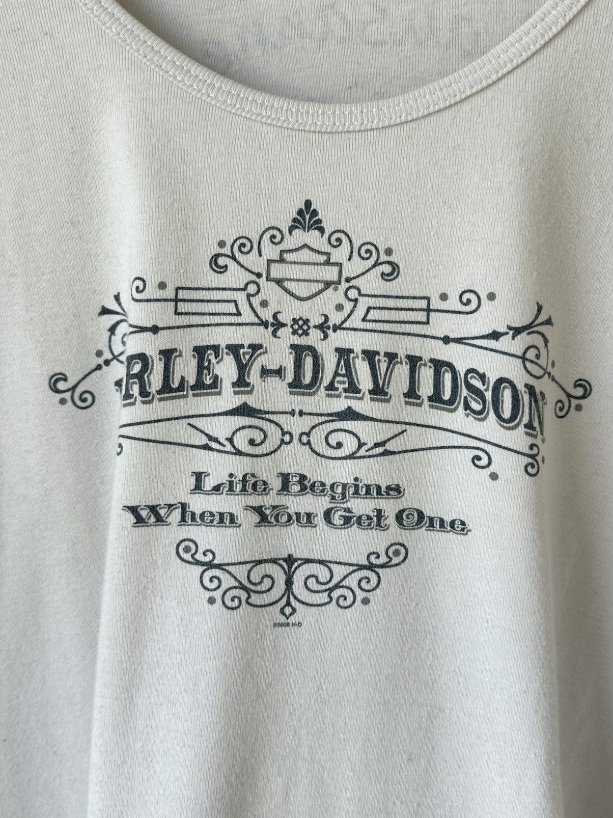 Vintage Vintage Harley-Davidson White Long Sleeve Size XL / US 12-14 / IT 48-50 - 7 Thumbnail