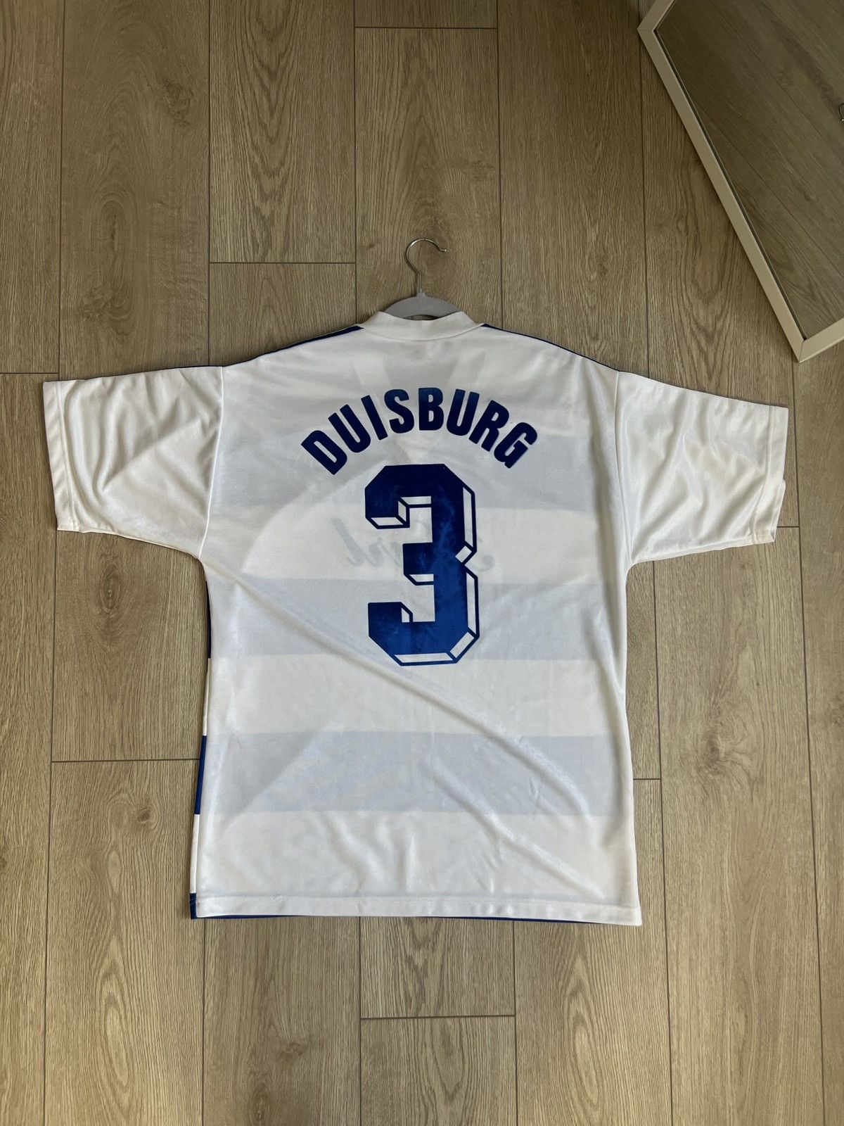 Adidas Vintage Adidas MSV Duisburg 1991-92 Karl soccer jersey Size US L / EU 52-54 / 3 - 4 Thumbnail