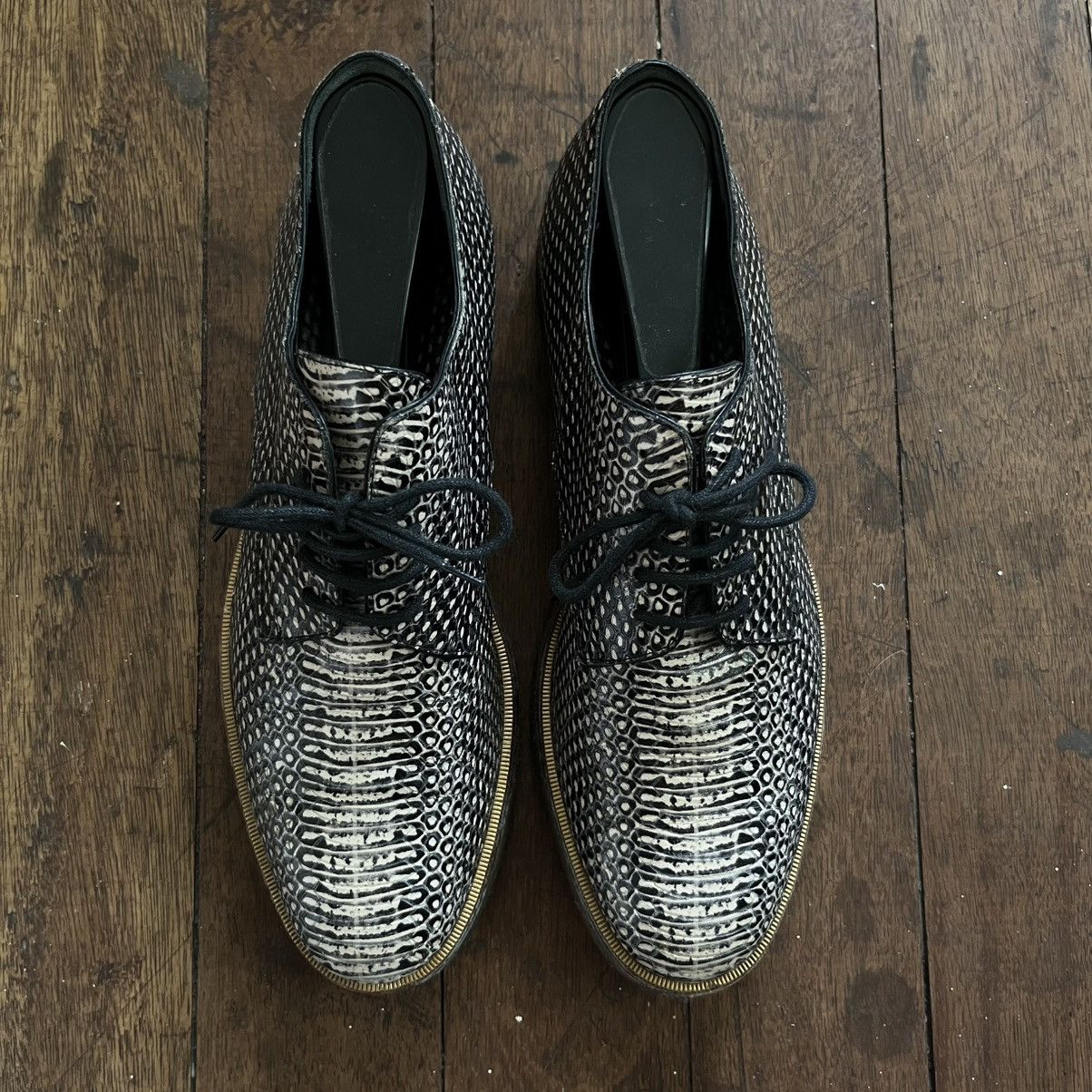 Dries Van Noten Dries Van Noten Snake Skin Derby Shoes Size US 7.5 / EU 40-41 - 1 Thumbnail