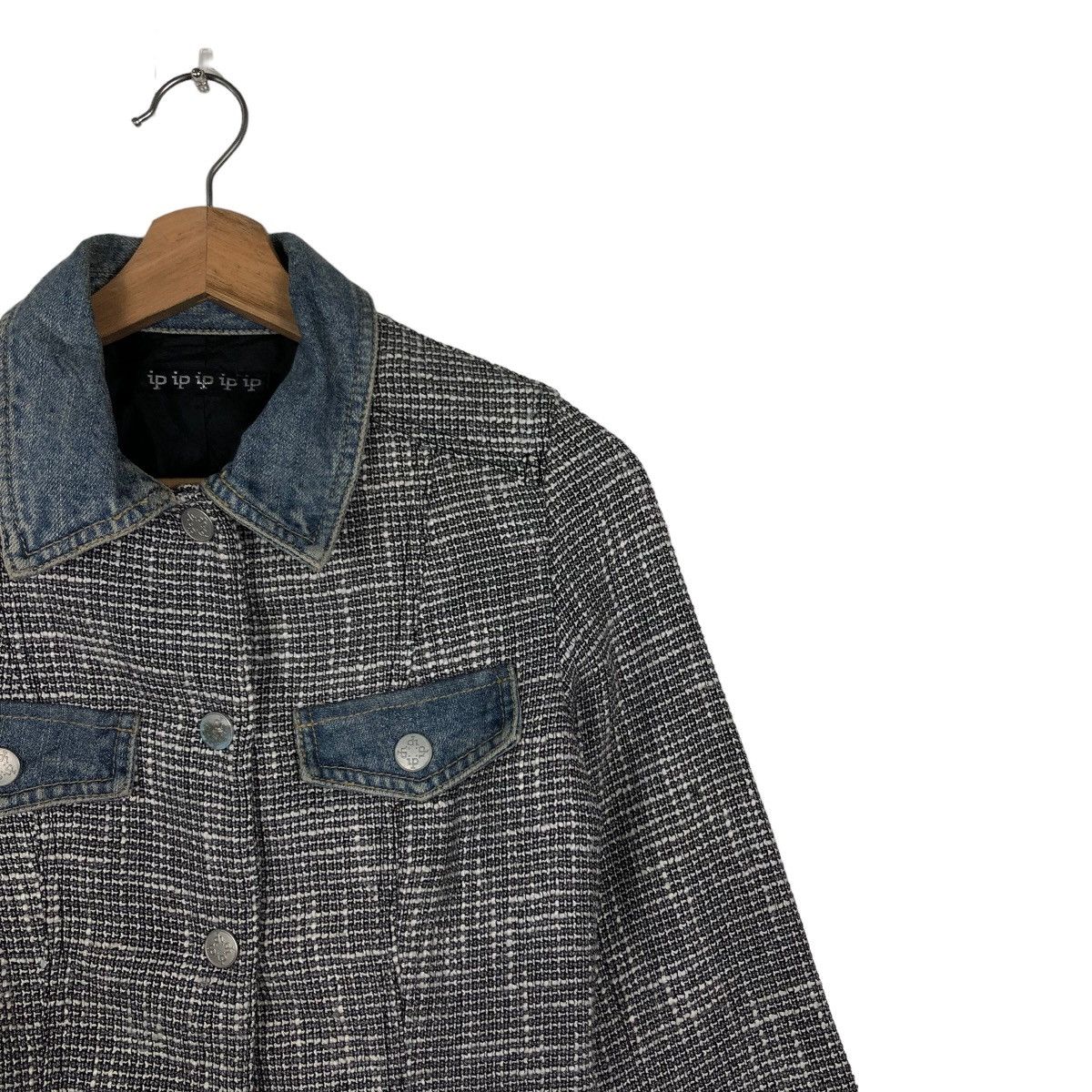 Japanese Brand 🔥Rare Cropped Denim Jacket Biker Wear IP IP Japan Made Size US M / EU 48-50 / 2 - 6 Thumbnail