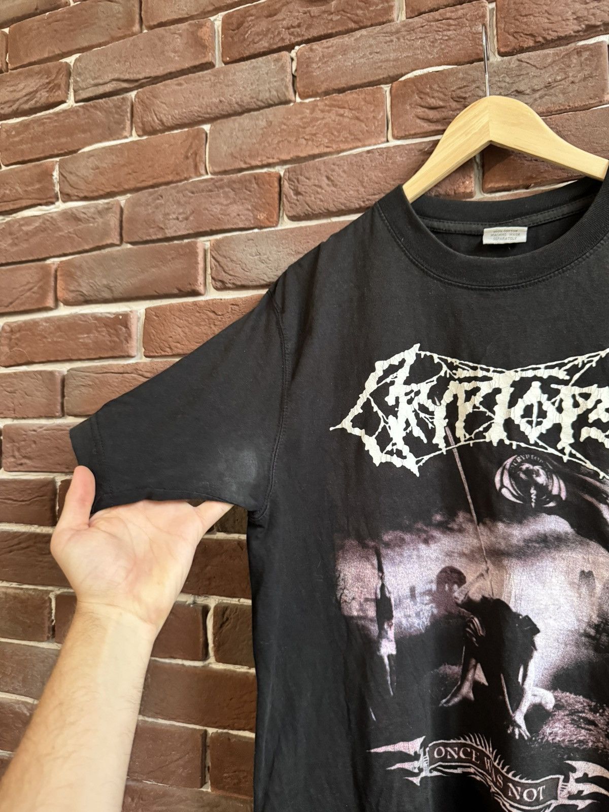 Band Tees VINTAGE 00s CRYPTOPSY Once was Not death metal BAND TEE Size US L / EU 52-54 / 3 - 4 Thumbnail