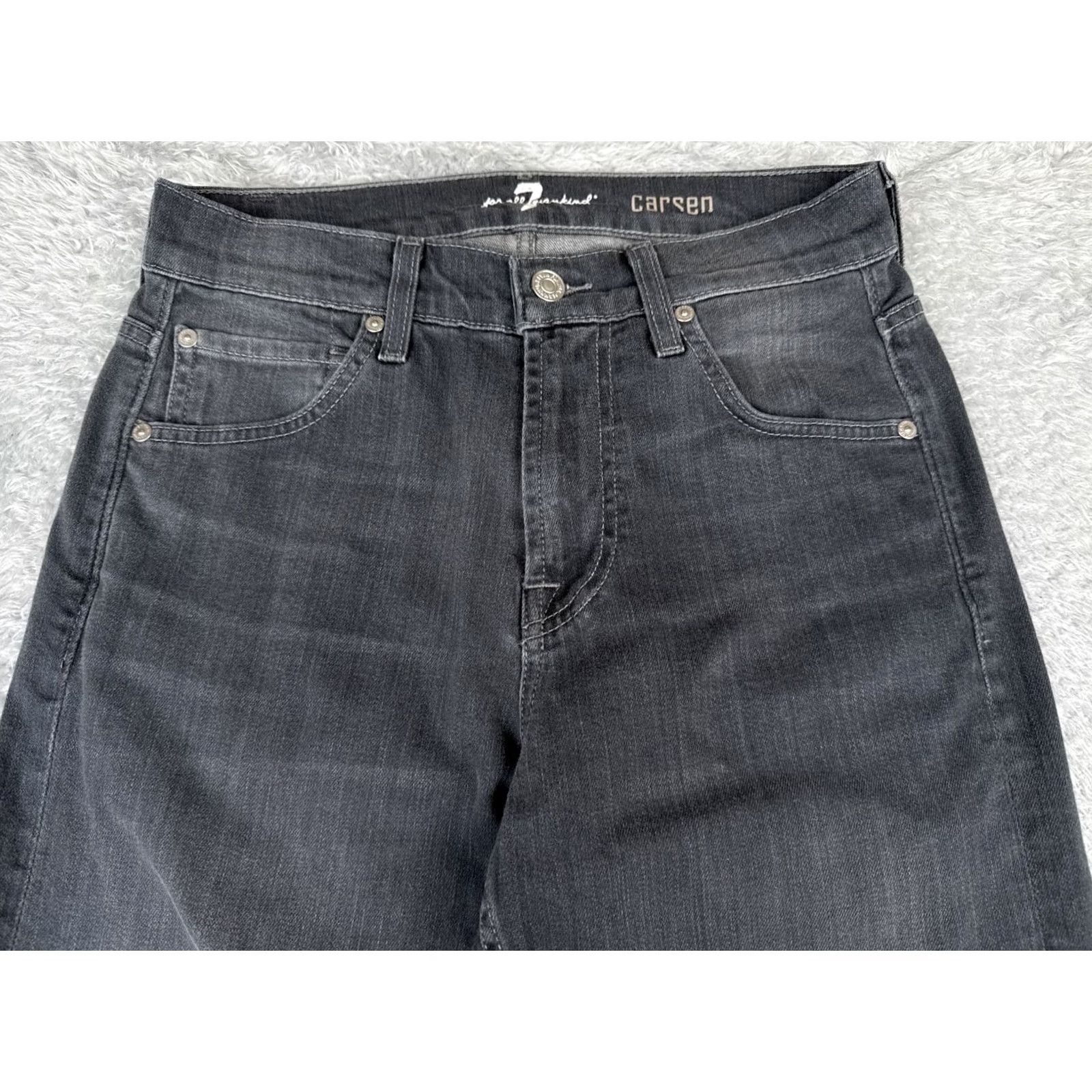 7 For All Mankind 7 For All Mankind Jeans Womens 28 Blue Denim Carsen Straight Leg 28x32 Mid Rise Denim Jeans Womens Men’s Style? Size 28" / US 6 / IT 42 - 4 Thumbnail