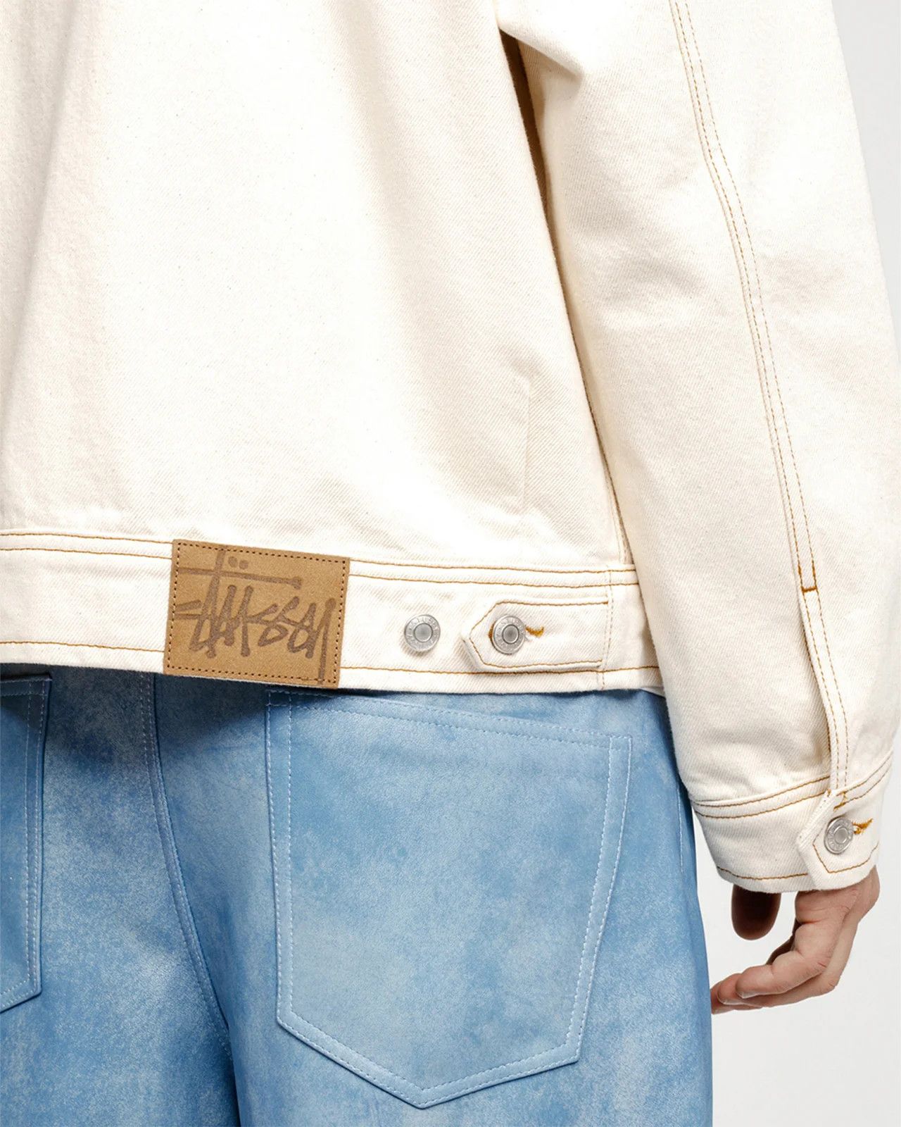 Stussy ZIP WORK JACKET DENIM Size US S / EU 44-46 / 1 - 3 Thumbnail