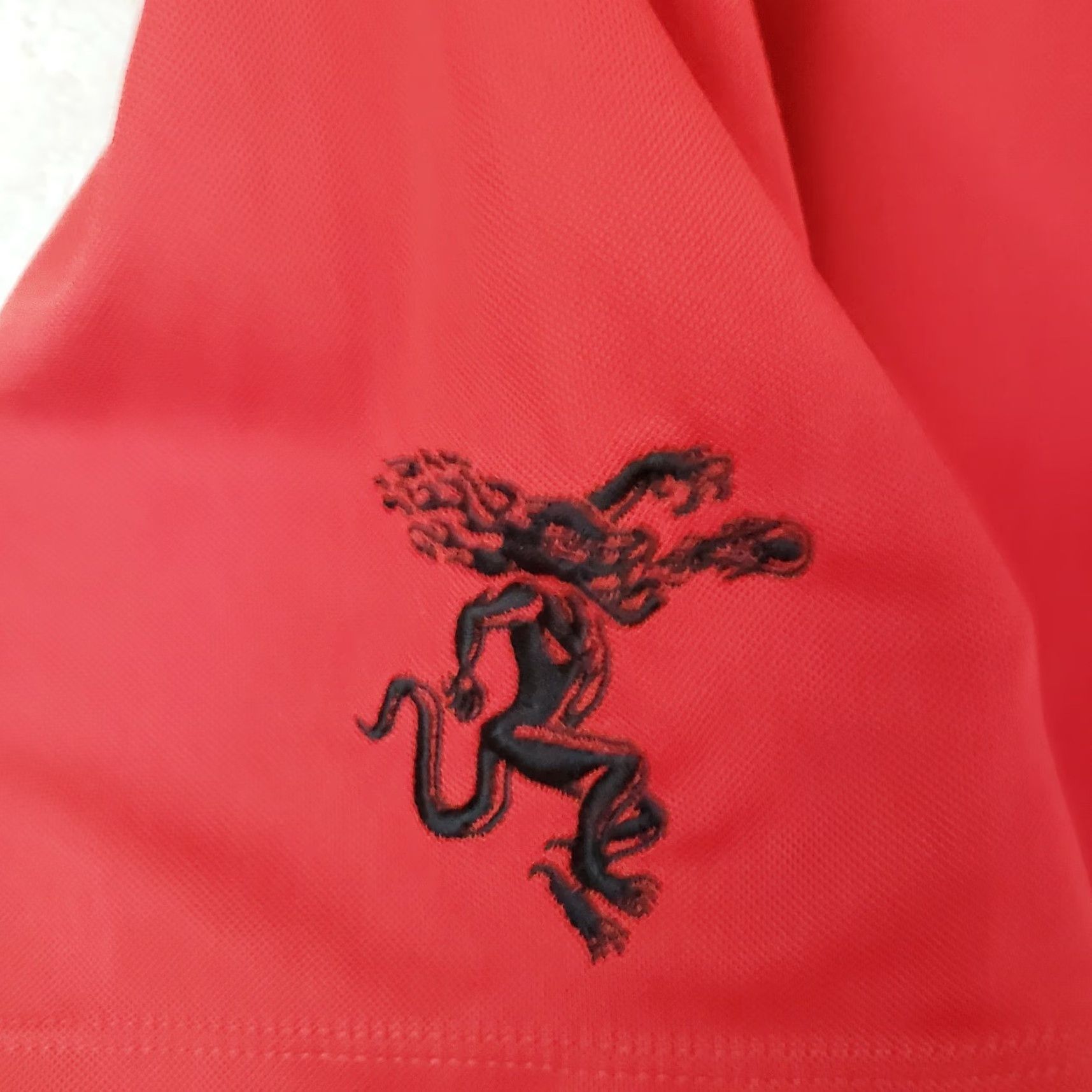 Nike Nike Golf Dri-Fit Polo Shirt Mens L Red Polyester Stretch Dragon Logo Short Sleeve Polo Shirt Golf Casual Size US L / EU 52-54 / 3 - 7 Thumbnail
