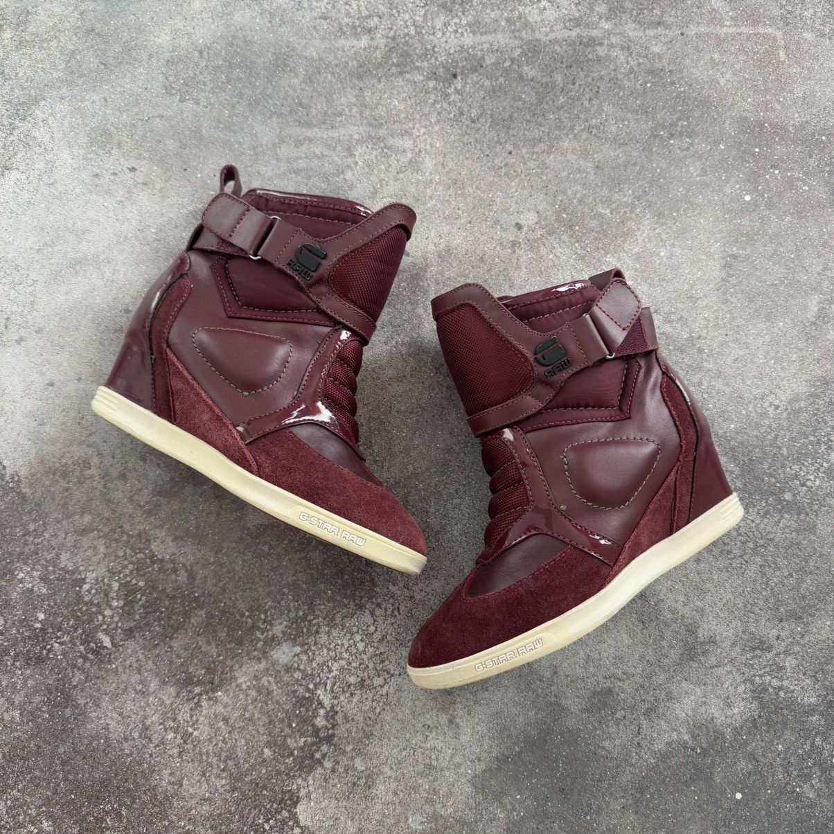 G-Star G star Vintage Hi Top Y2K Wedge Sneakers (marant style) Size US 6 / IT 36 - 1 Thumbnail